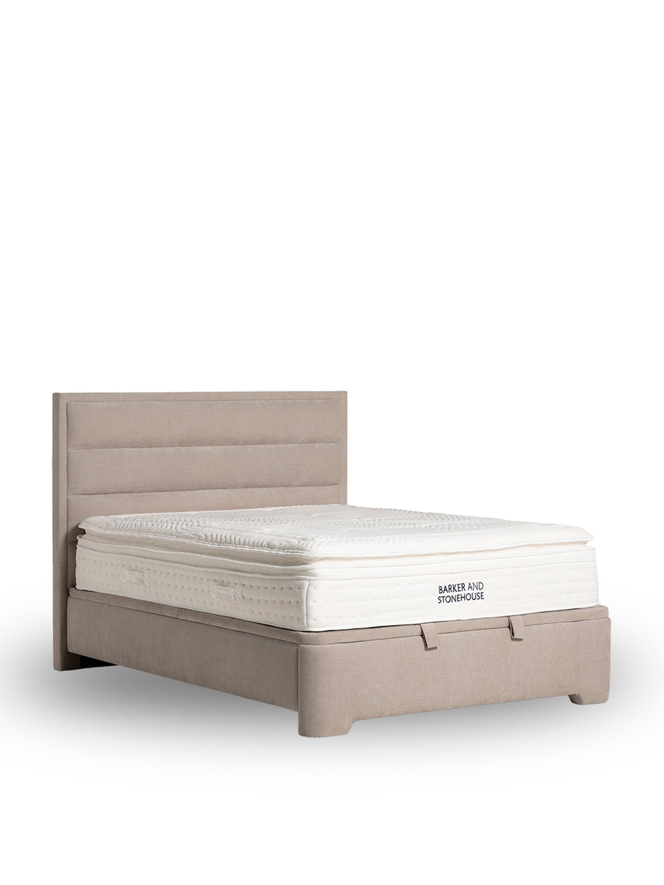 Rothbury Neutral Fabric Super King Ottoman Bed Frame