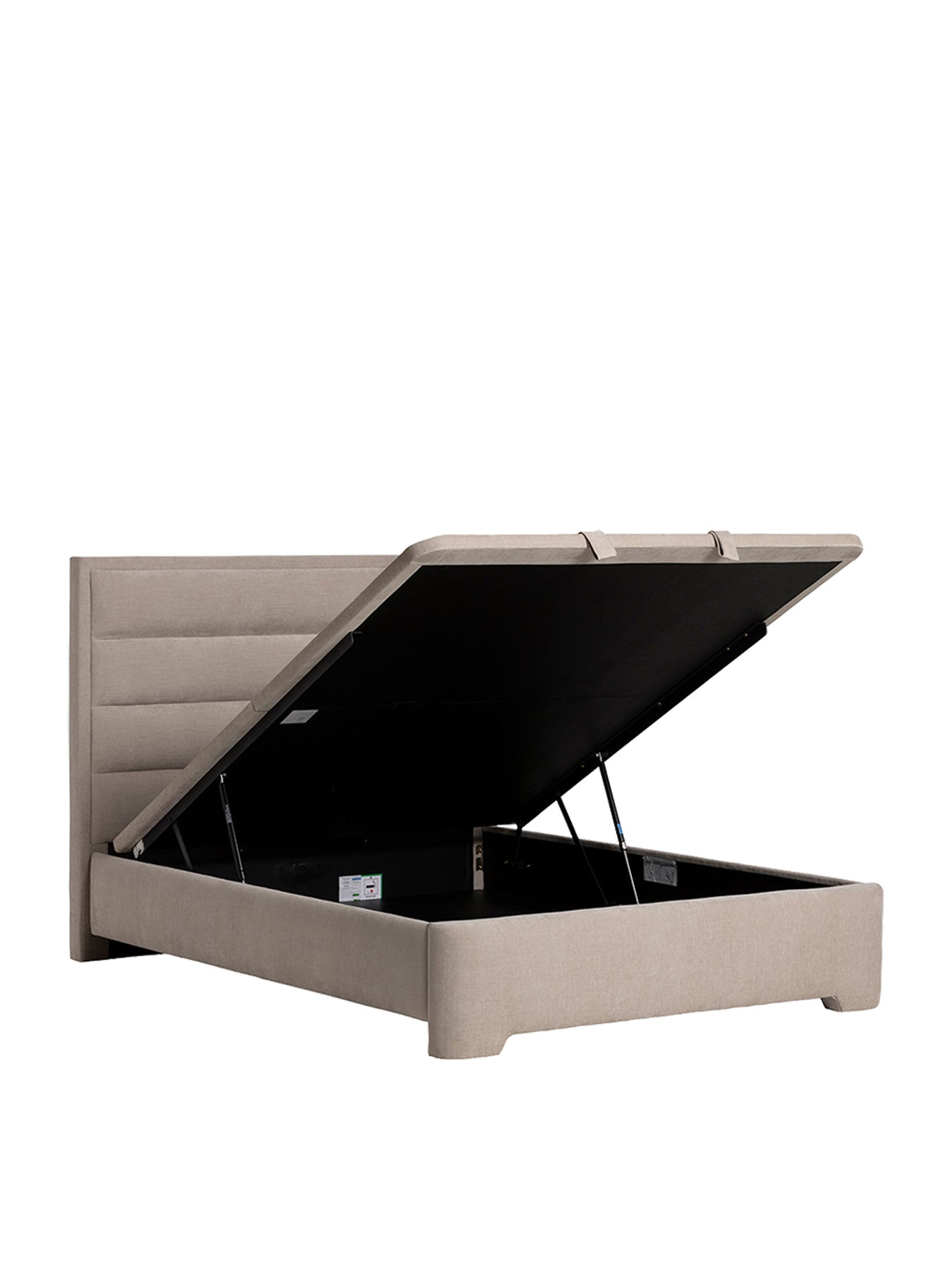 Rothbury Neutral Fabric Super King Ottoman Bed Frame