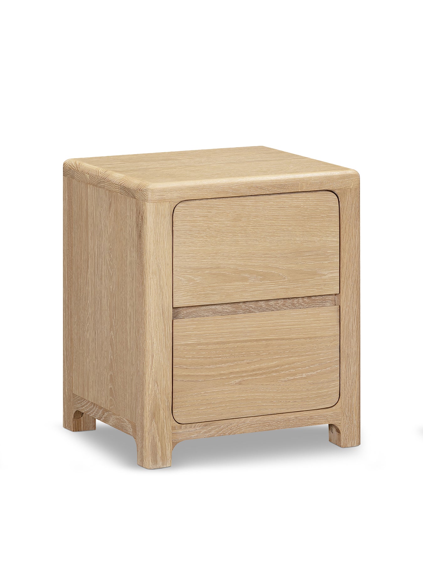 Hadrian 2 Drawer Natural Oak Bedside Chest
