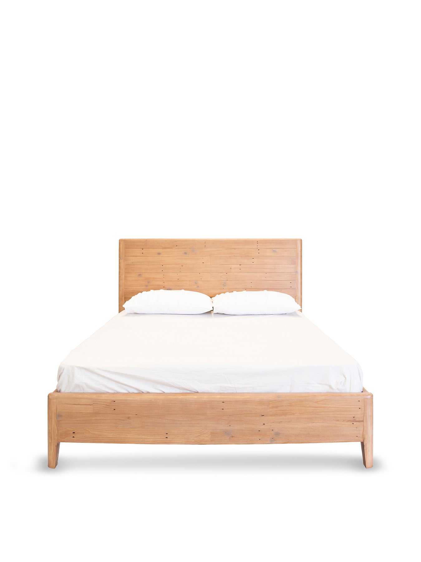 Halstatt brown Reclaimed Wood King Bed Frame