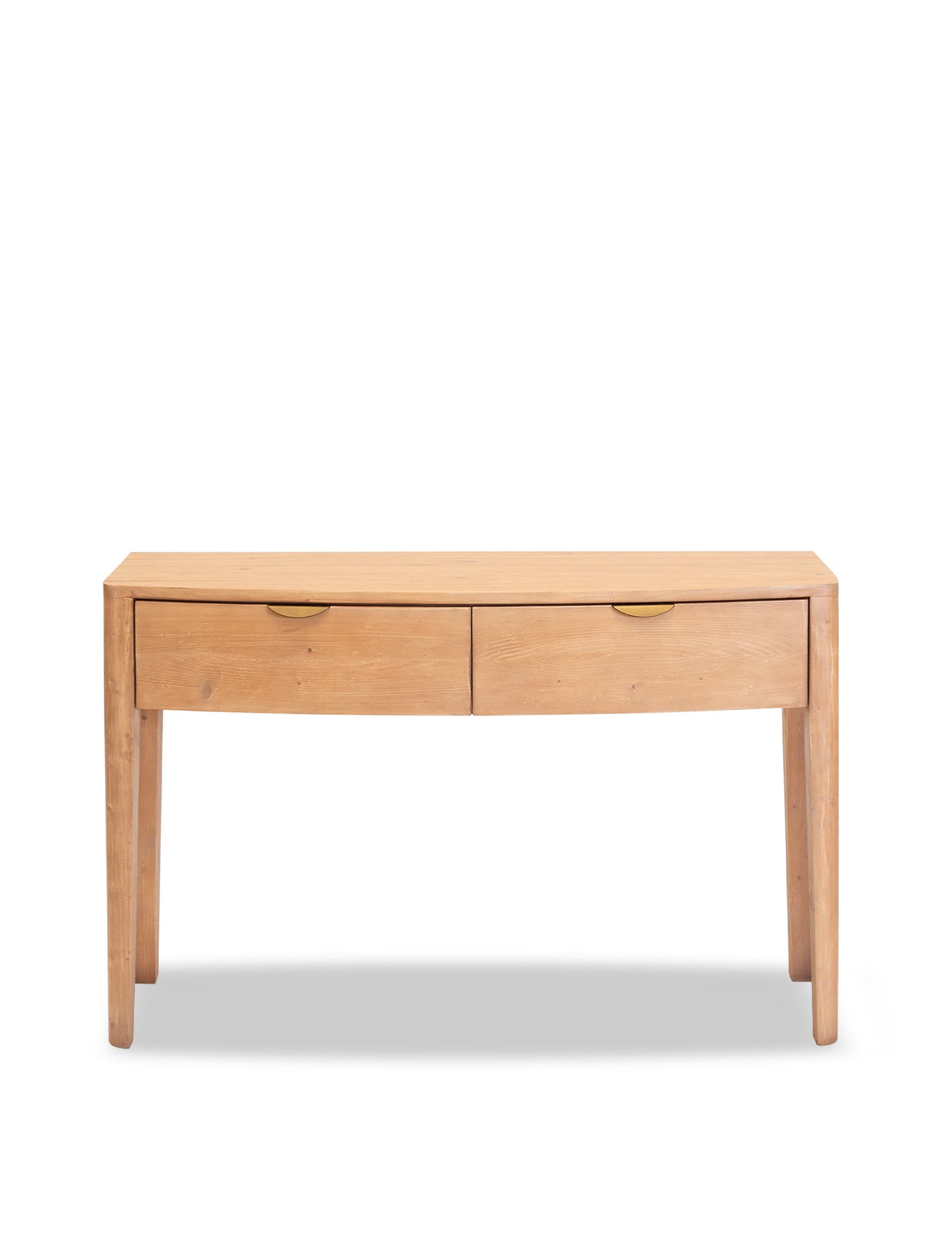 Halstatt Brown Reclaimed Wood 2 Drawer Console Table