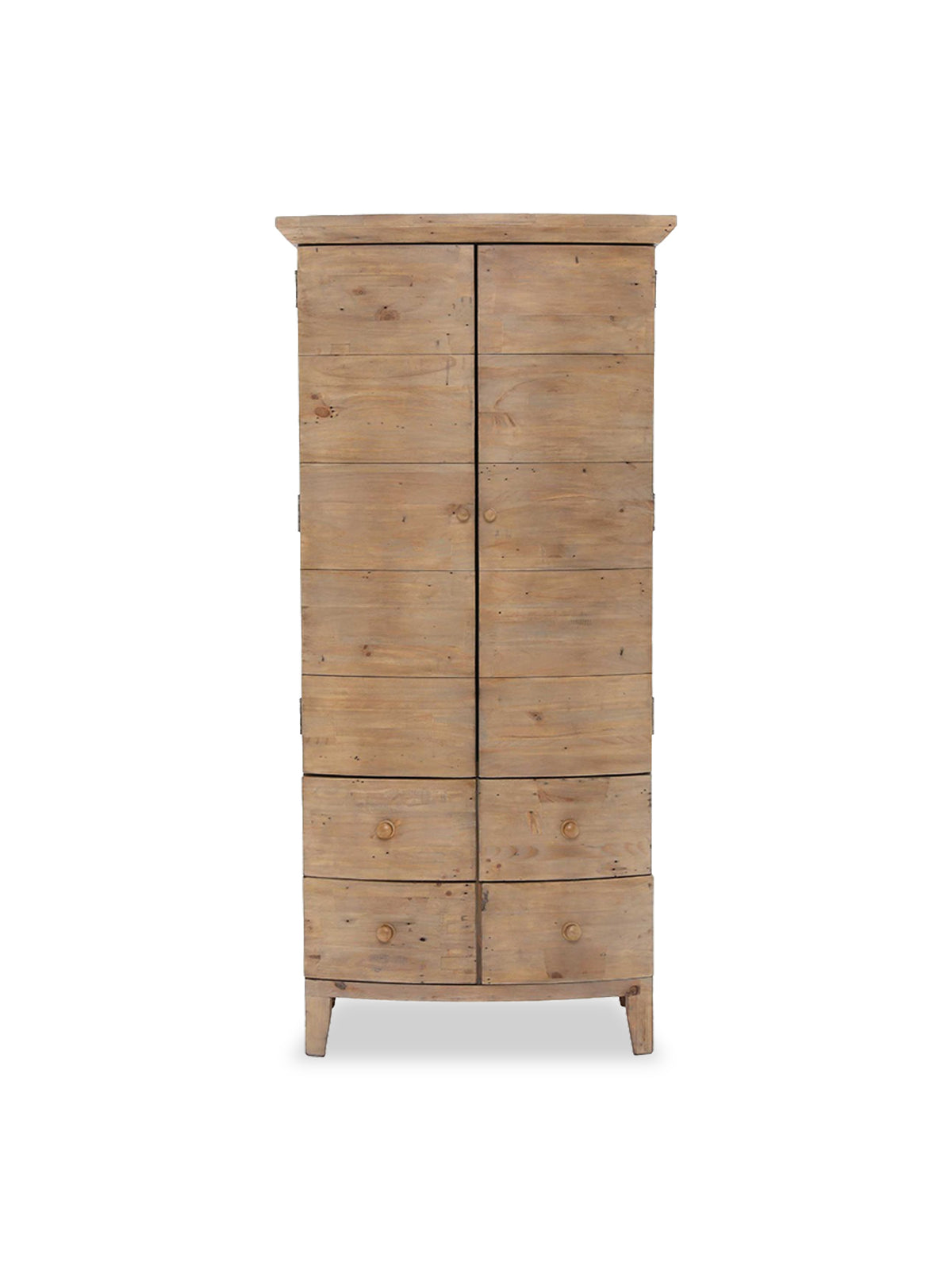 Lewes Reclaimed Wood 7 Drawer Tallboy