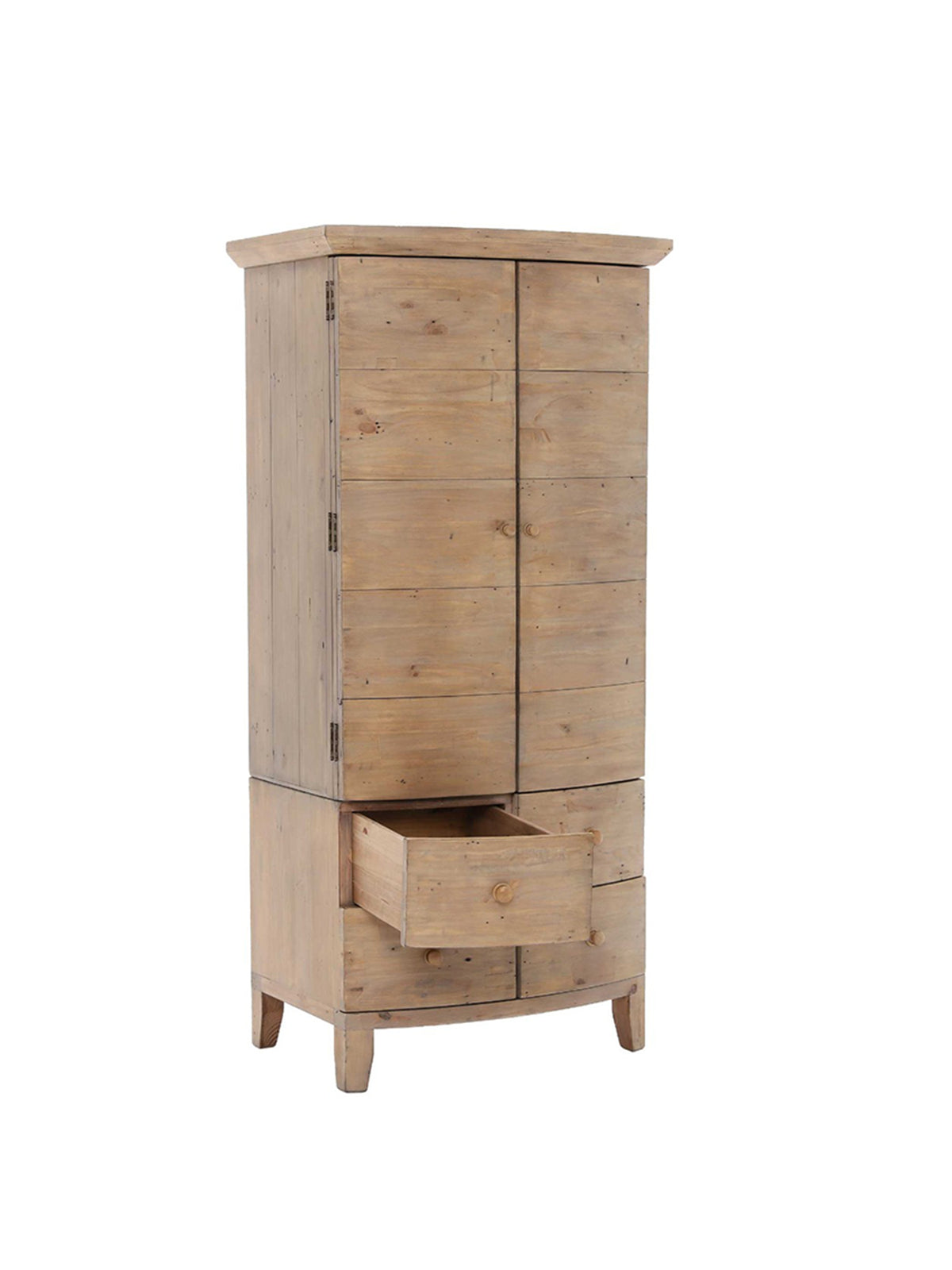 Lewes Reclaimed Wood 7 Drawer Tallboy