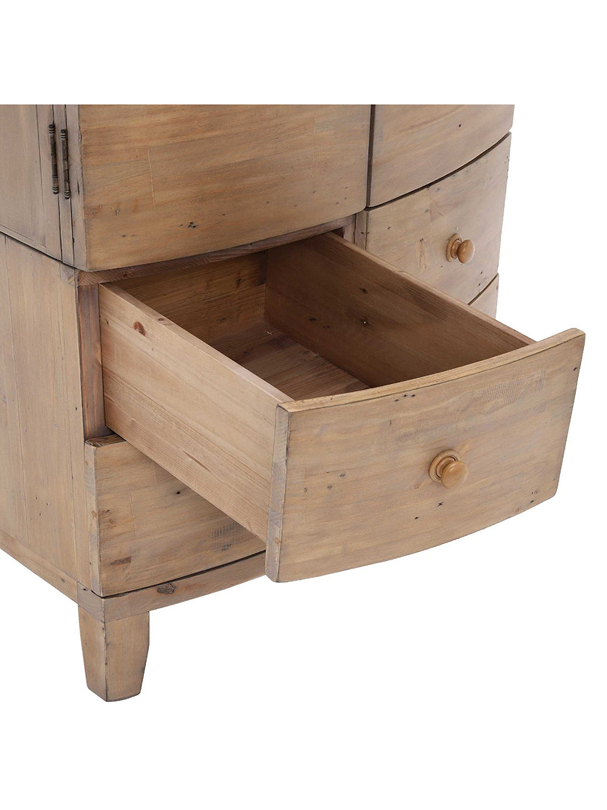 Lewes Reclaimed Wood 7 Drawer Tallboy