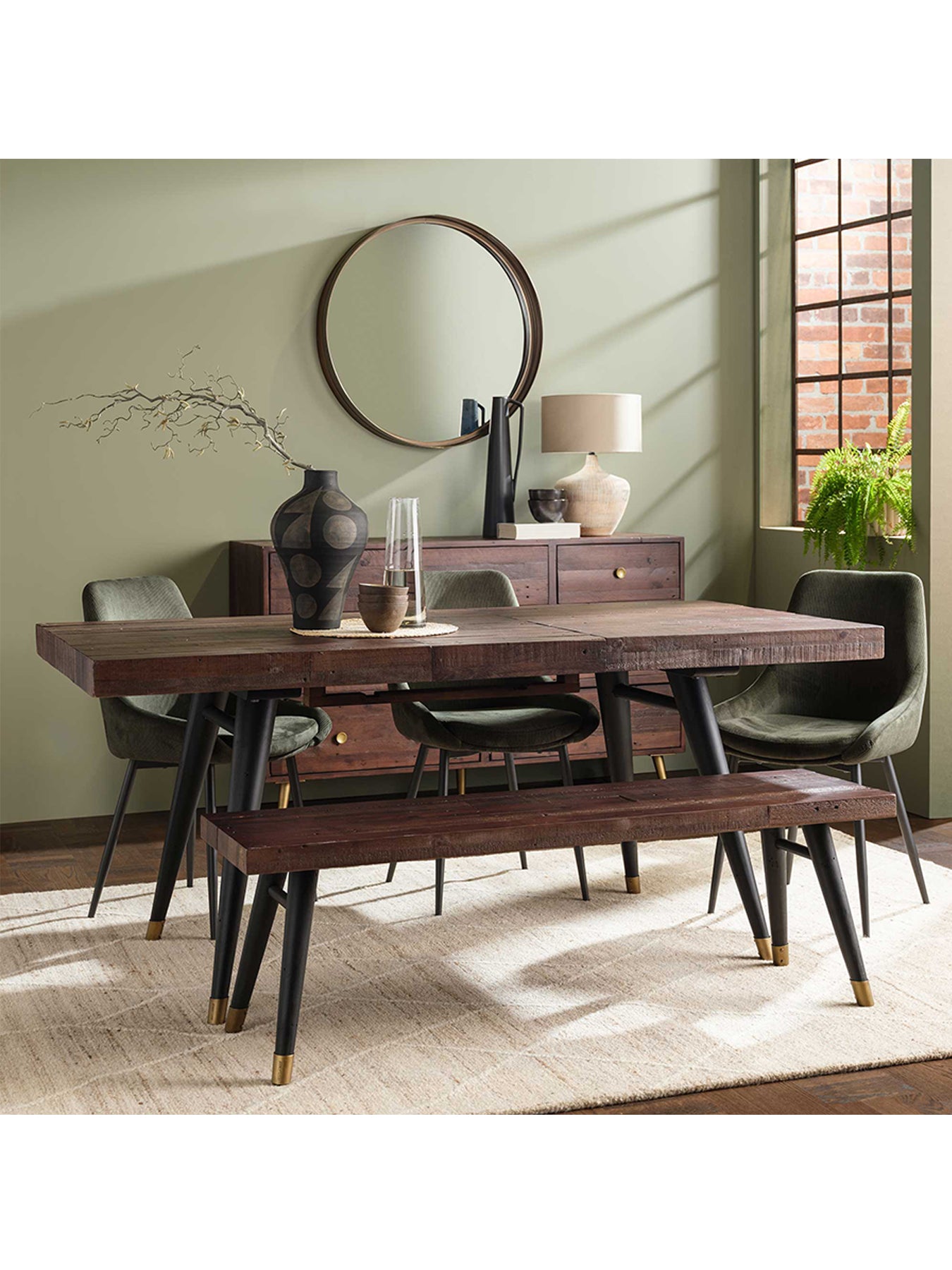 Modi Reclaimed Wood Dining Table 180cm Seats 4-6