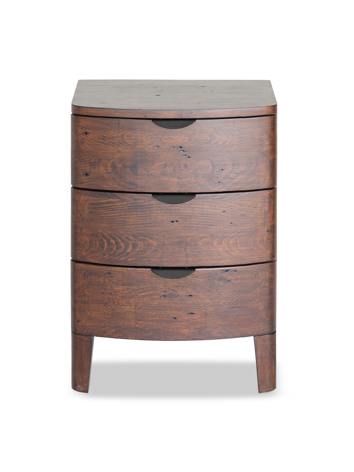 Zermatt Reclaimed Wood 3 Drawer Bedside Table