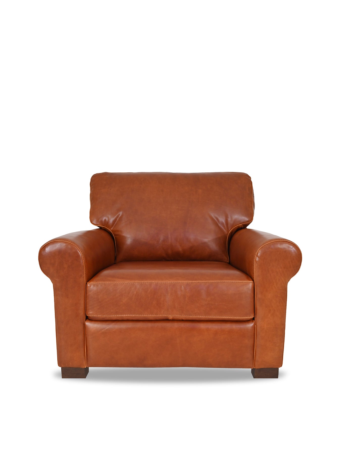 Rendola Brown Leather Armchair