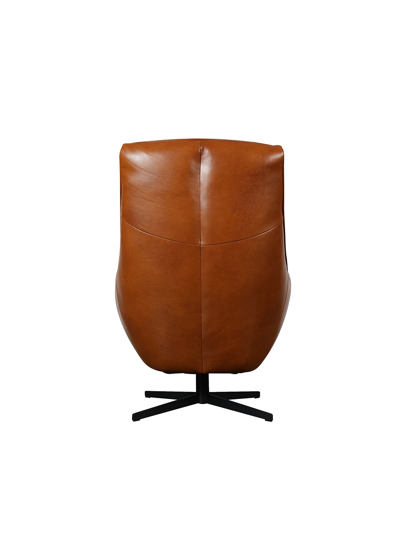Grantham Brown Leather Swivel Chair