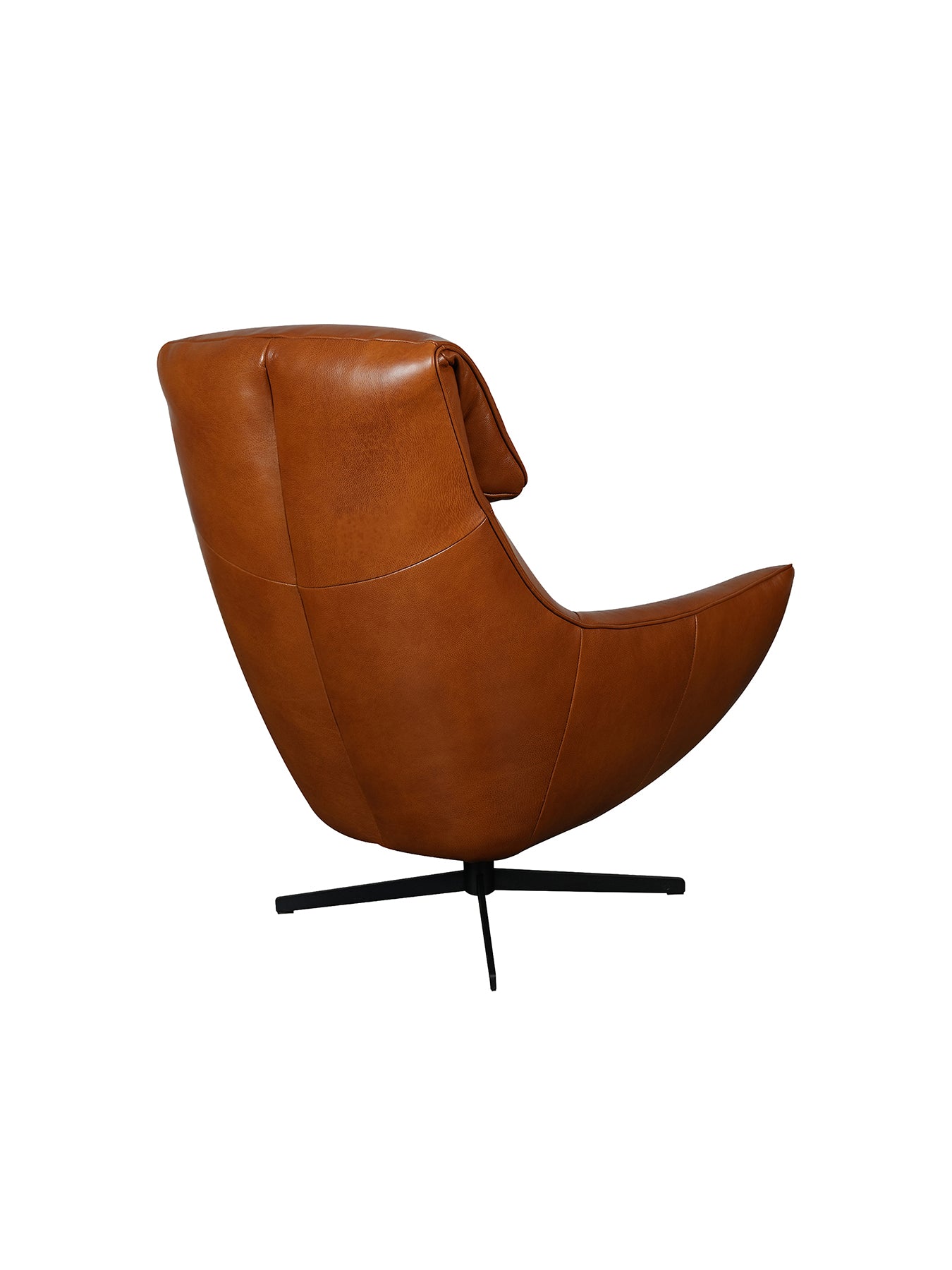 Grantham Brown Leather Swivel Chair