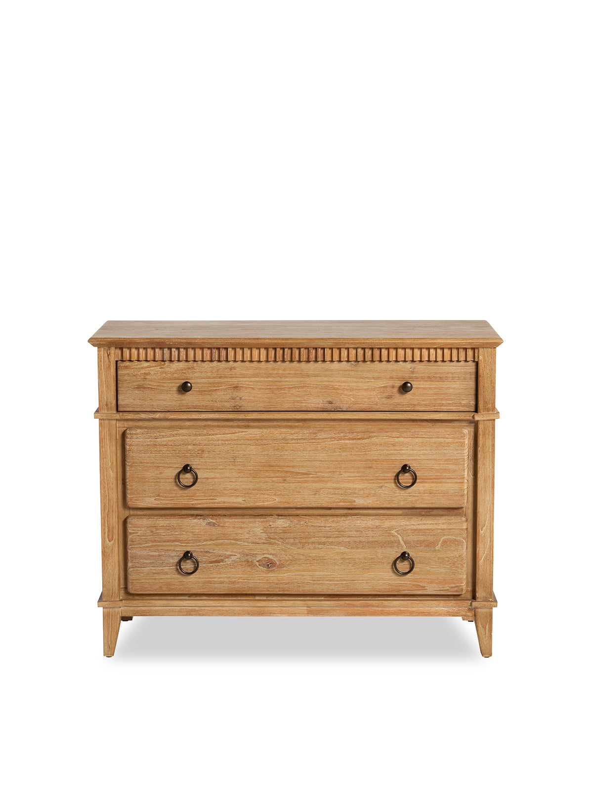 Selene Brown Mindi Wood 3 Drawer Chest