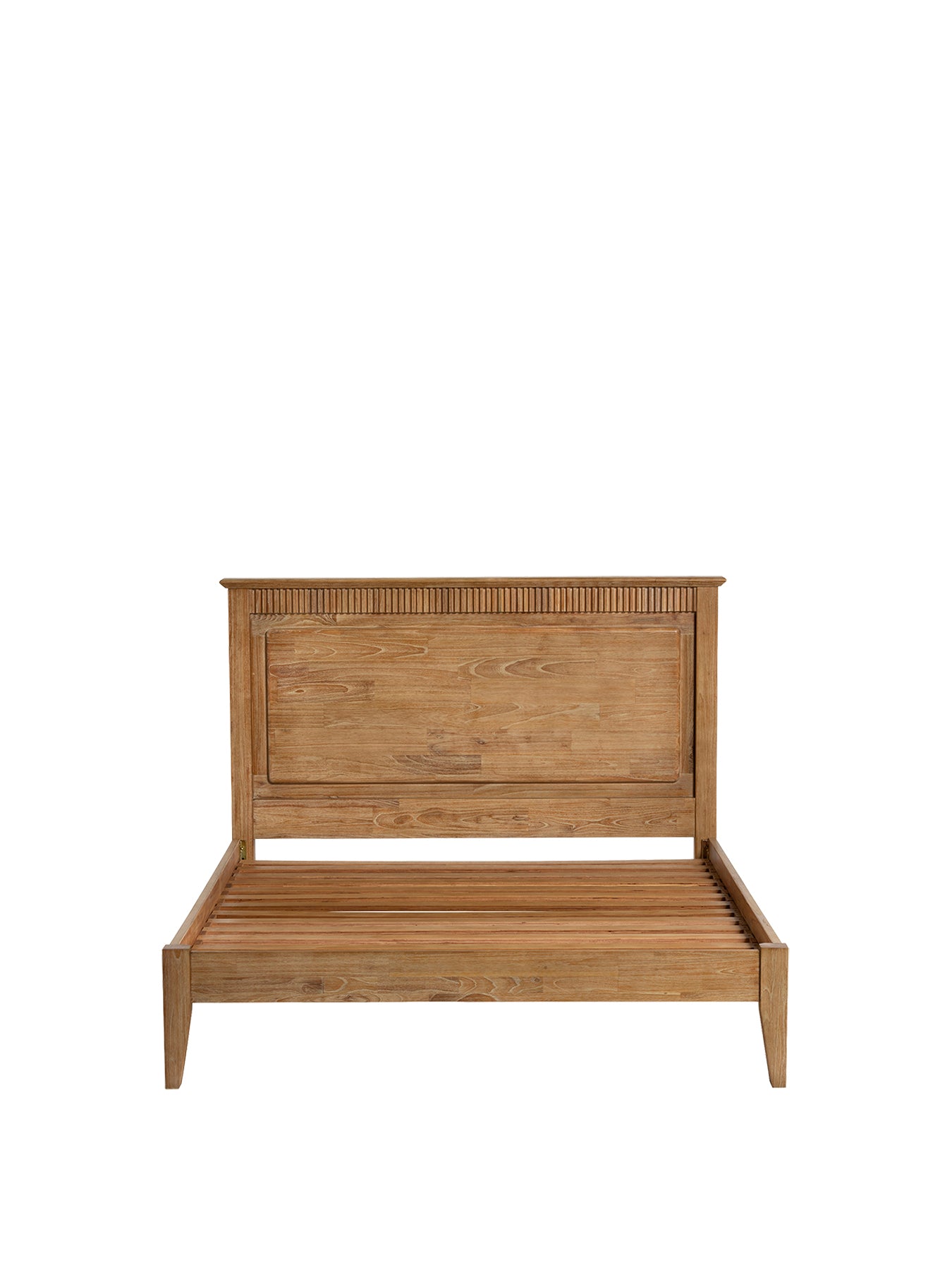 Selene Mindi Wood Double Bed Frame Brown
