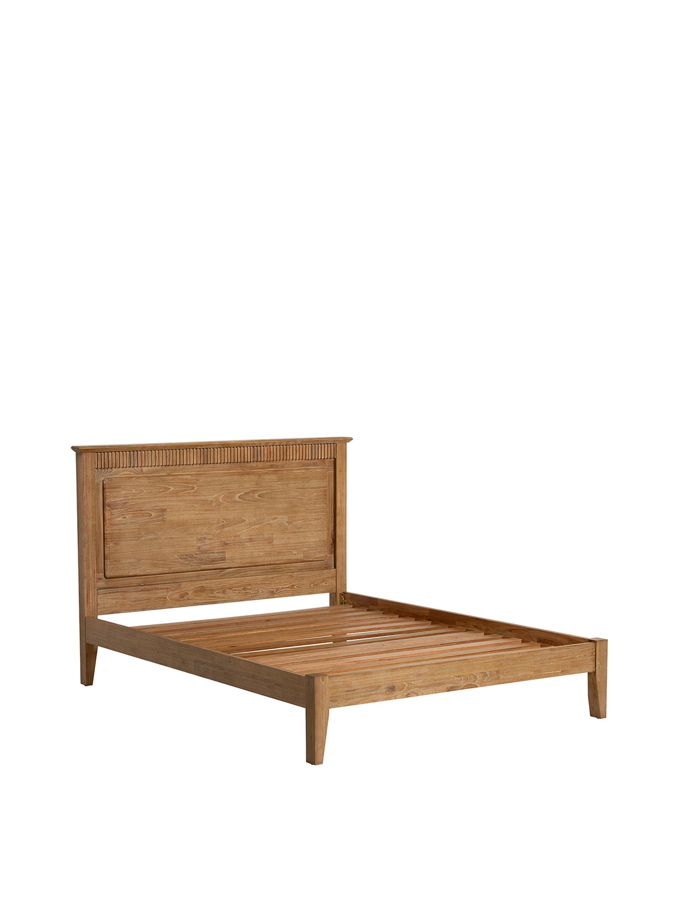 Selene Mindi Wood Double Bed Frame Brown