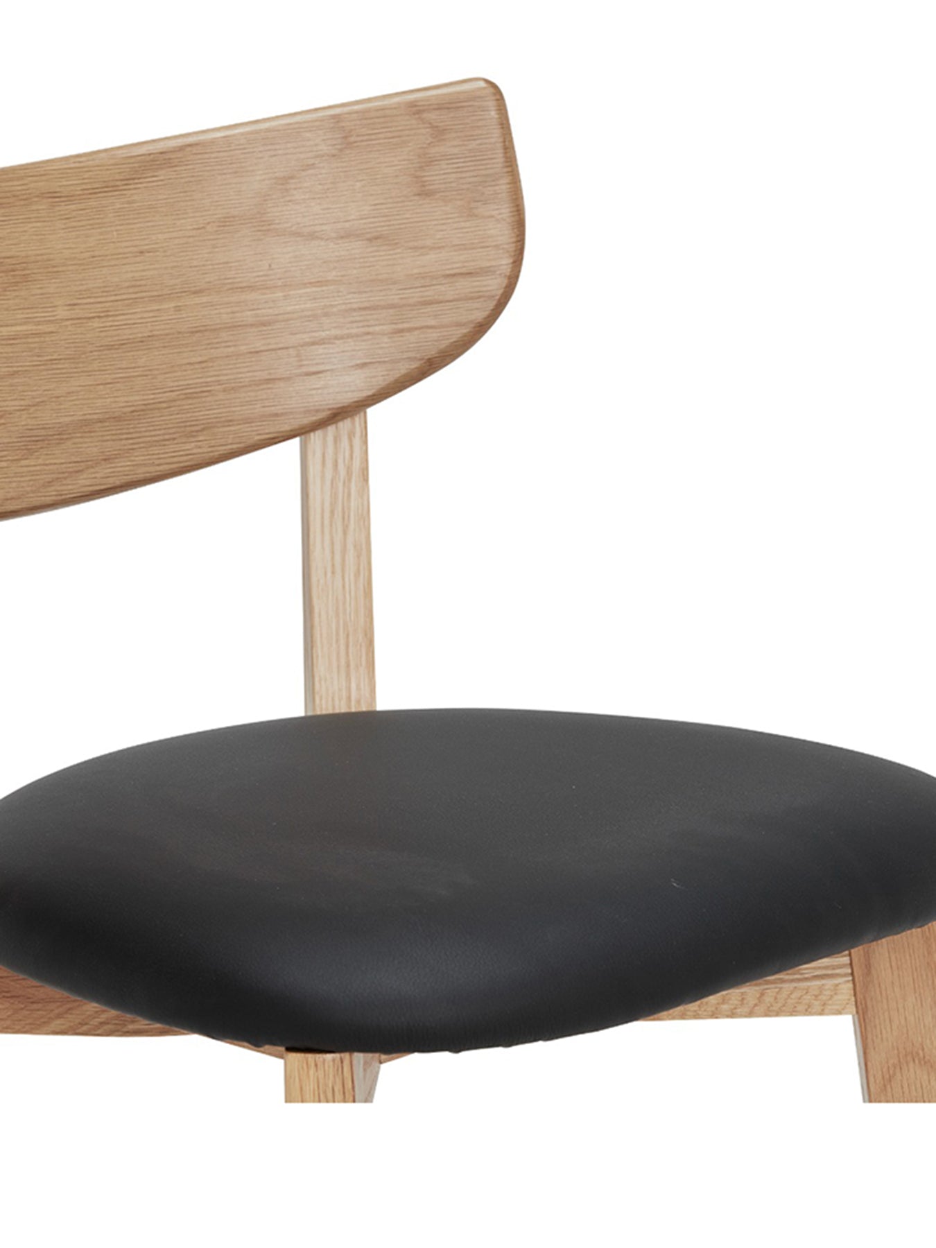 Jessa Oak Counter Stool with PU Seat