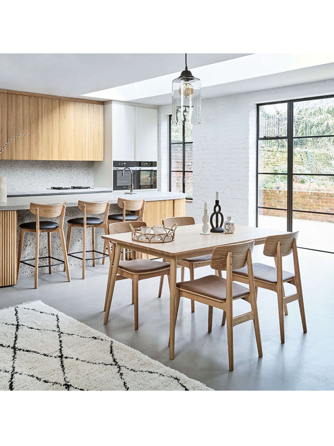 Tatum Oak Dining Chair with PU Seat