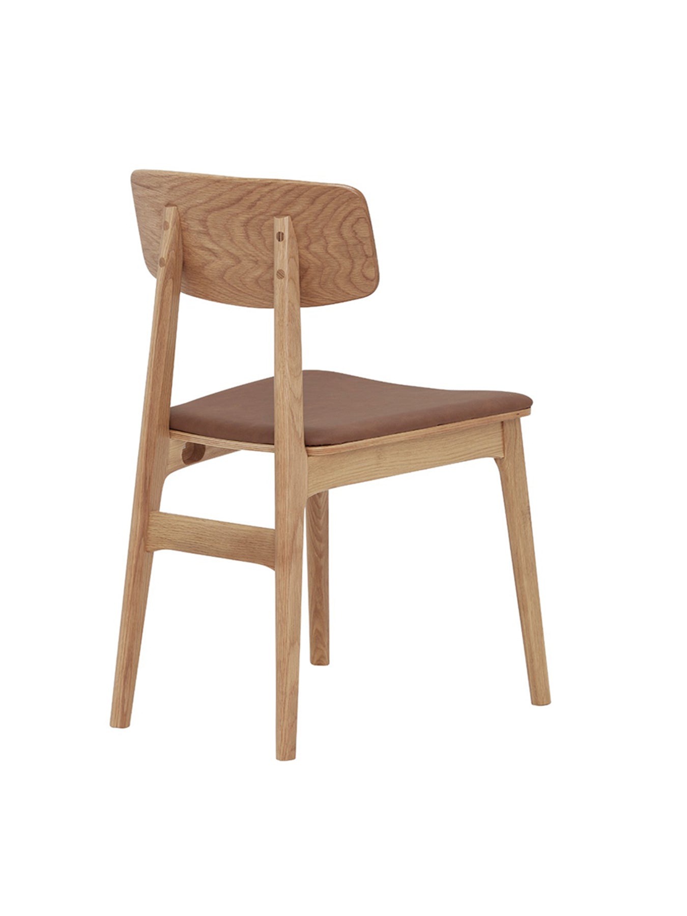 Tatum Oak Dining Chair with PU Seat