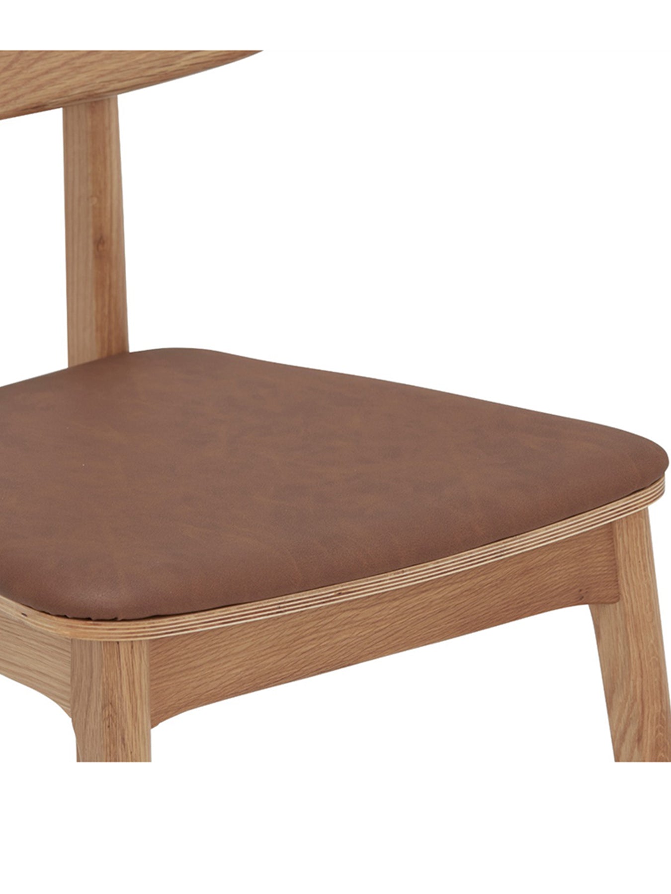 Tatum Oak Dining Chair with PU Seat
