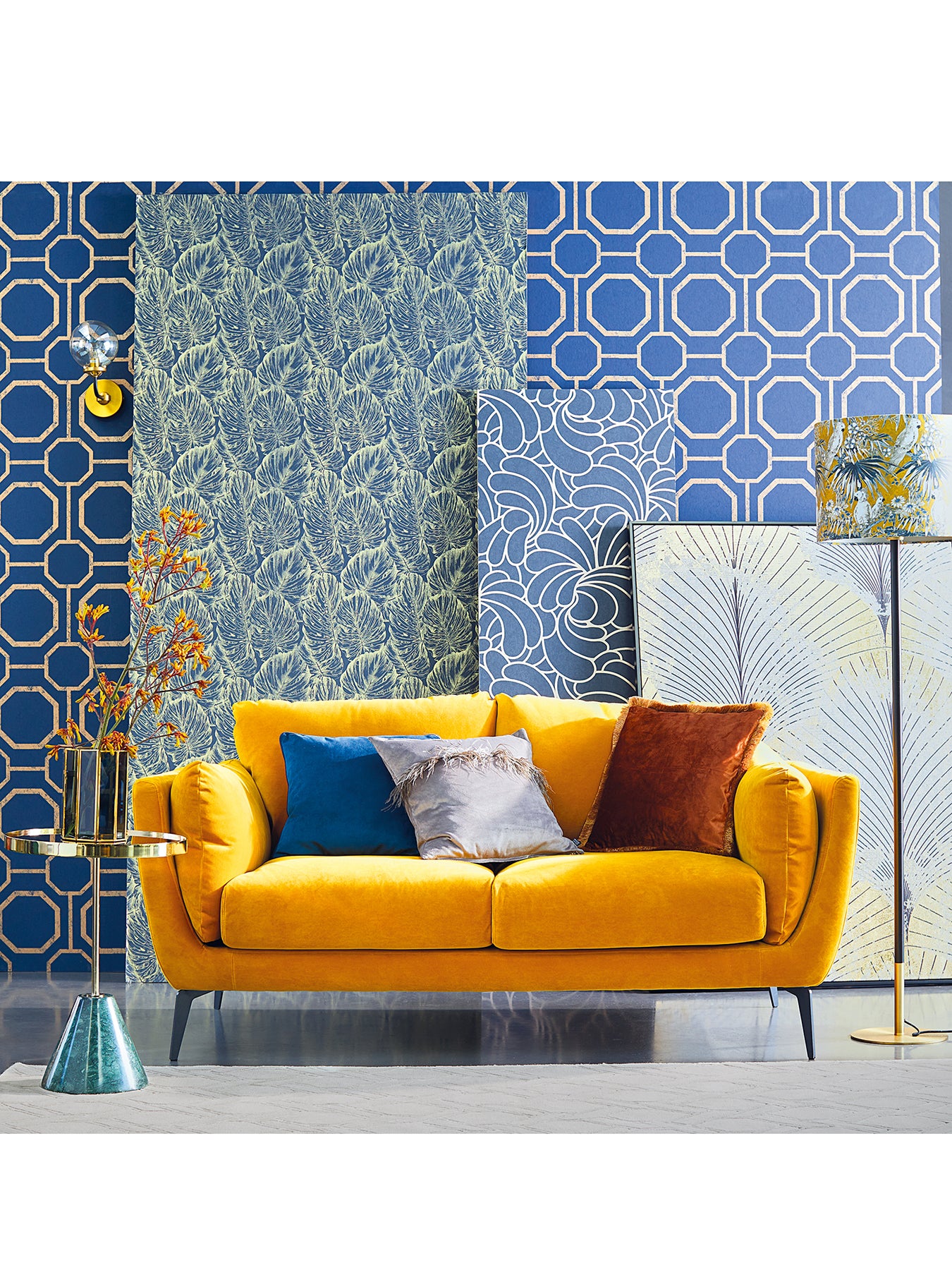 Boone Velvet 2 Seater Sofa