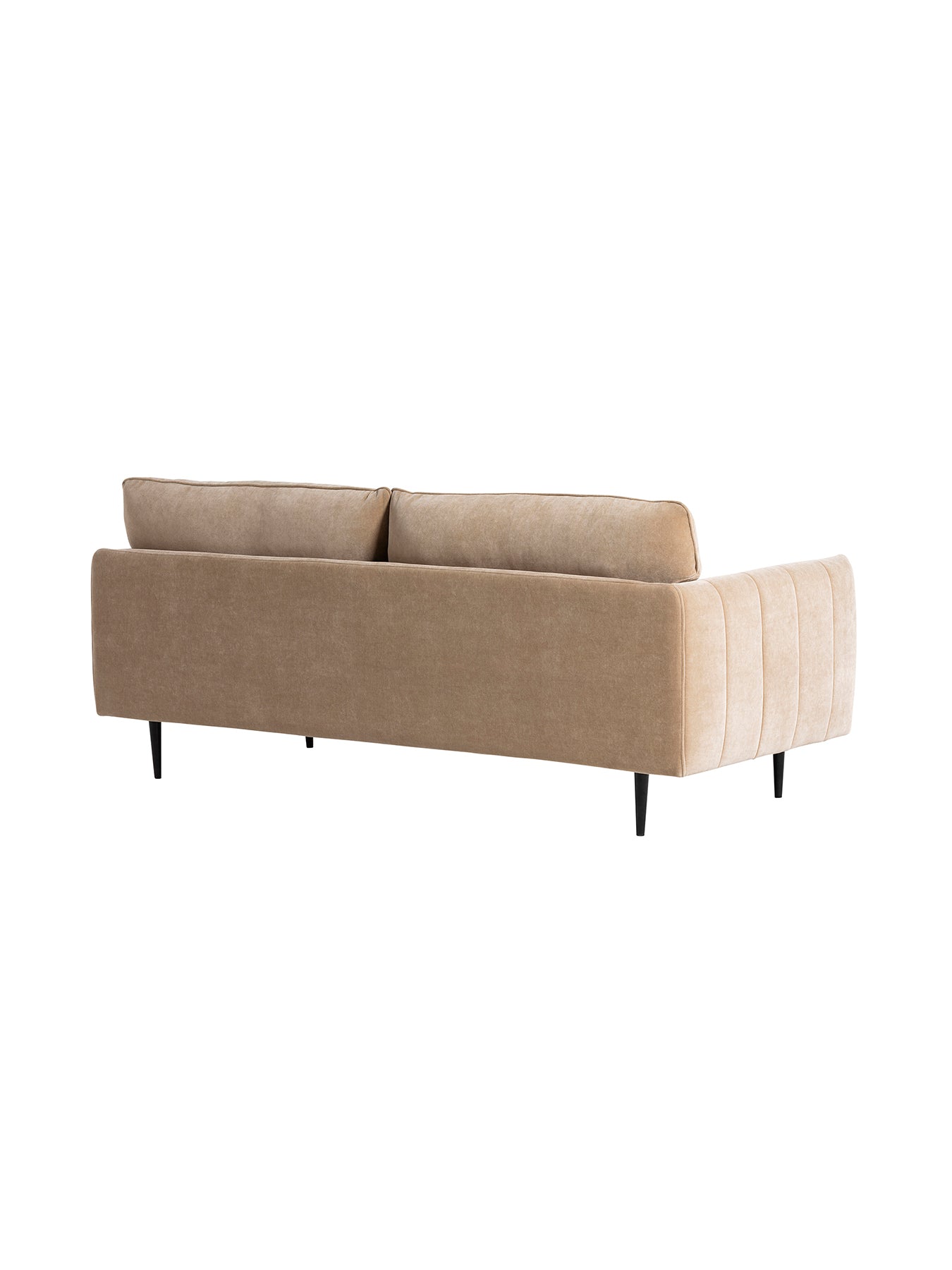 Brea Neutral Fabric 3 Seater Sofa