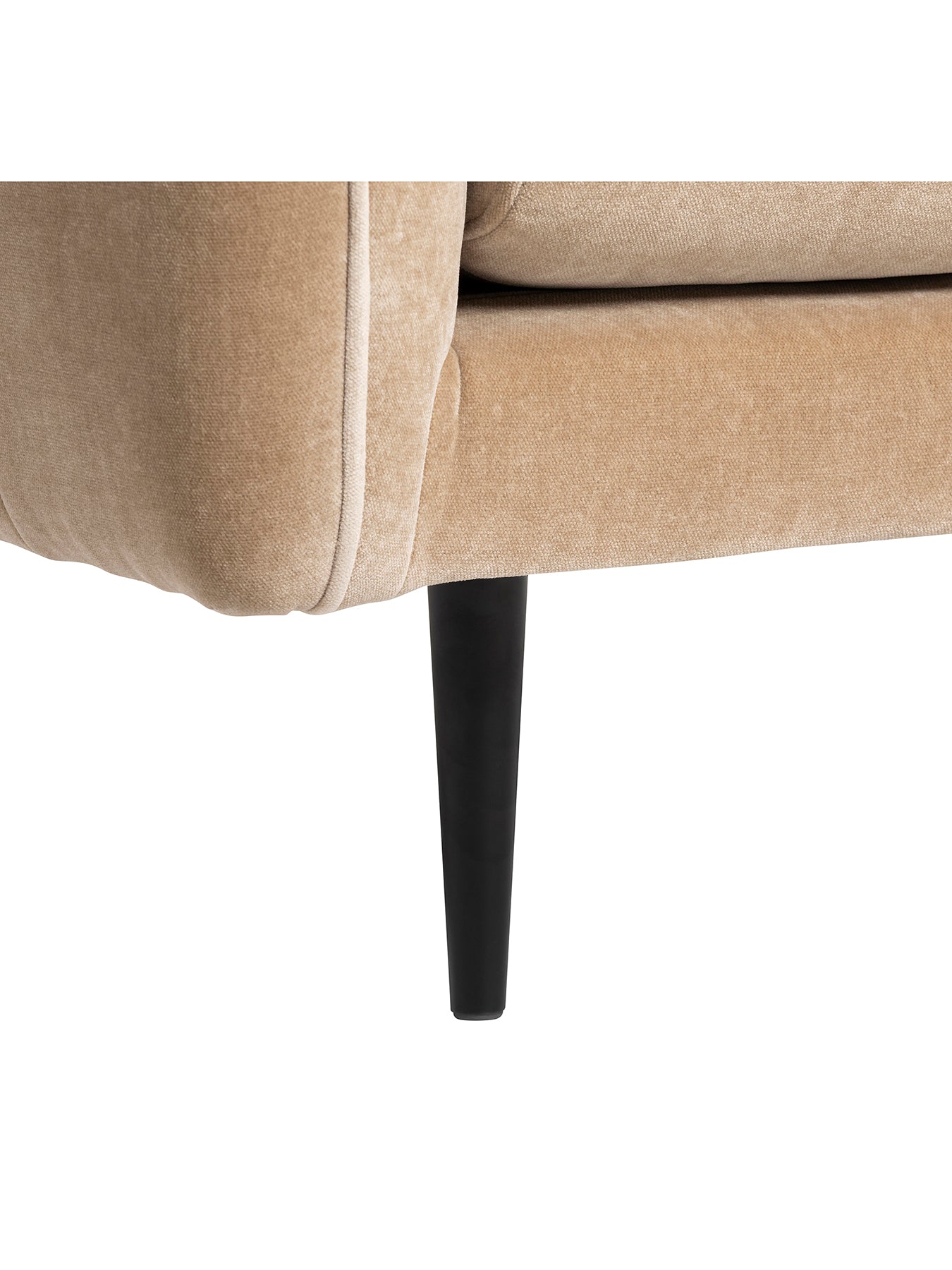 Brea Neutral Fabric 3 Seater Sofa