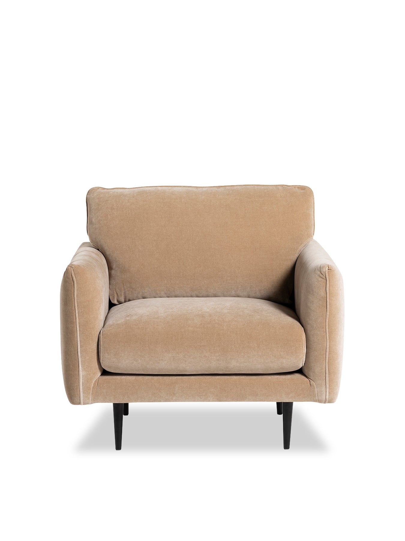 Brea Neutral Fabric Armchair