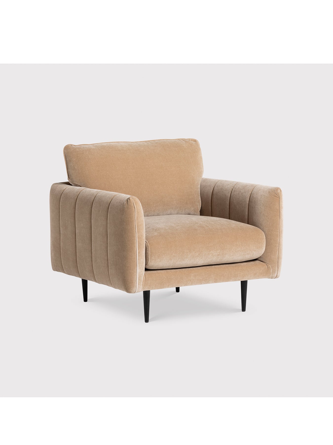 Brea Neutral Fabric Armchair