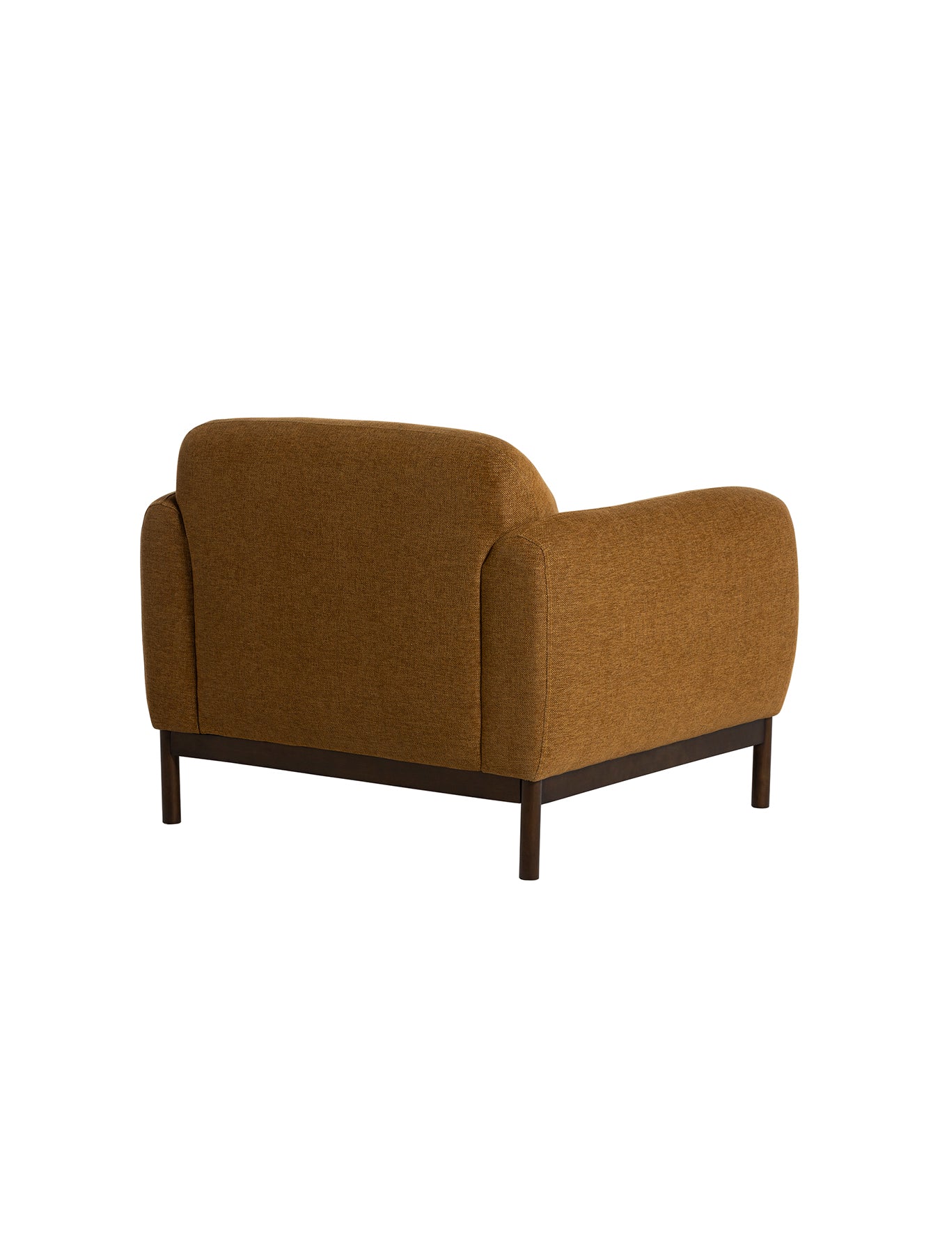 Connie Fabric Armchair with Timber Base