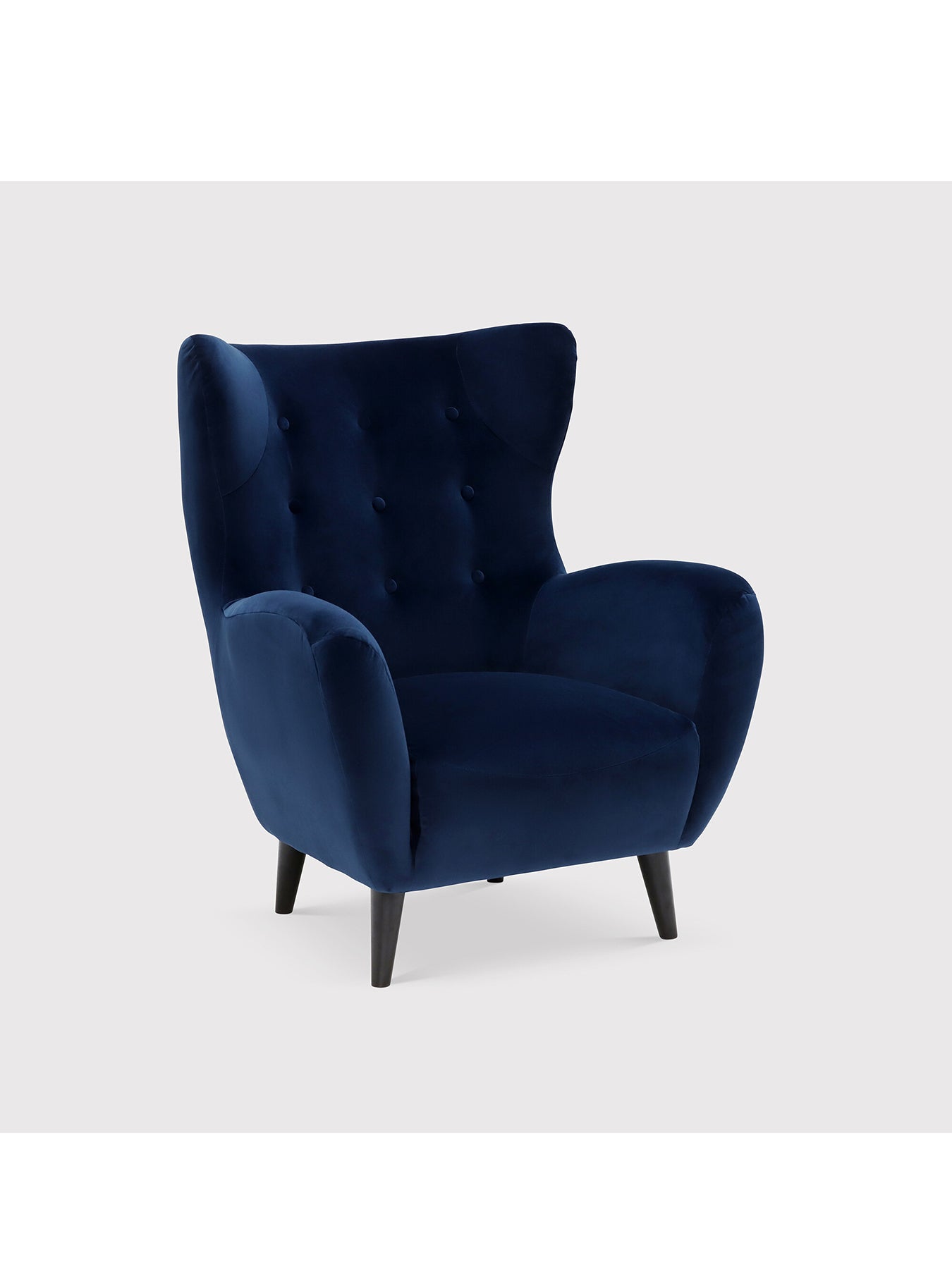 Lucian Blue Fabric Accent Chair