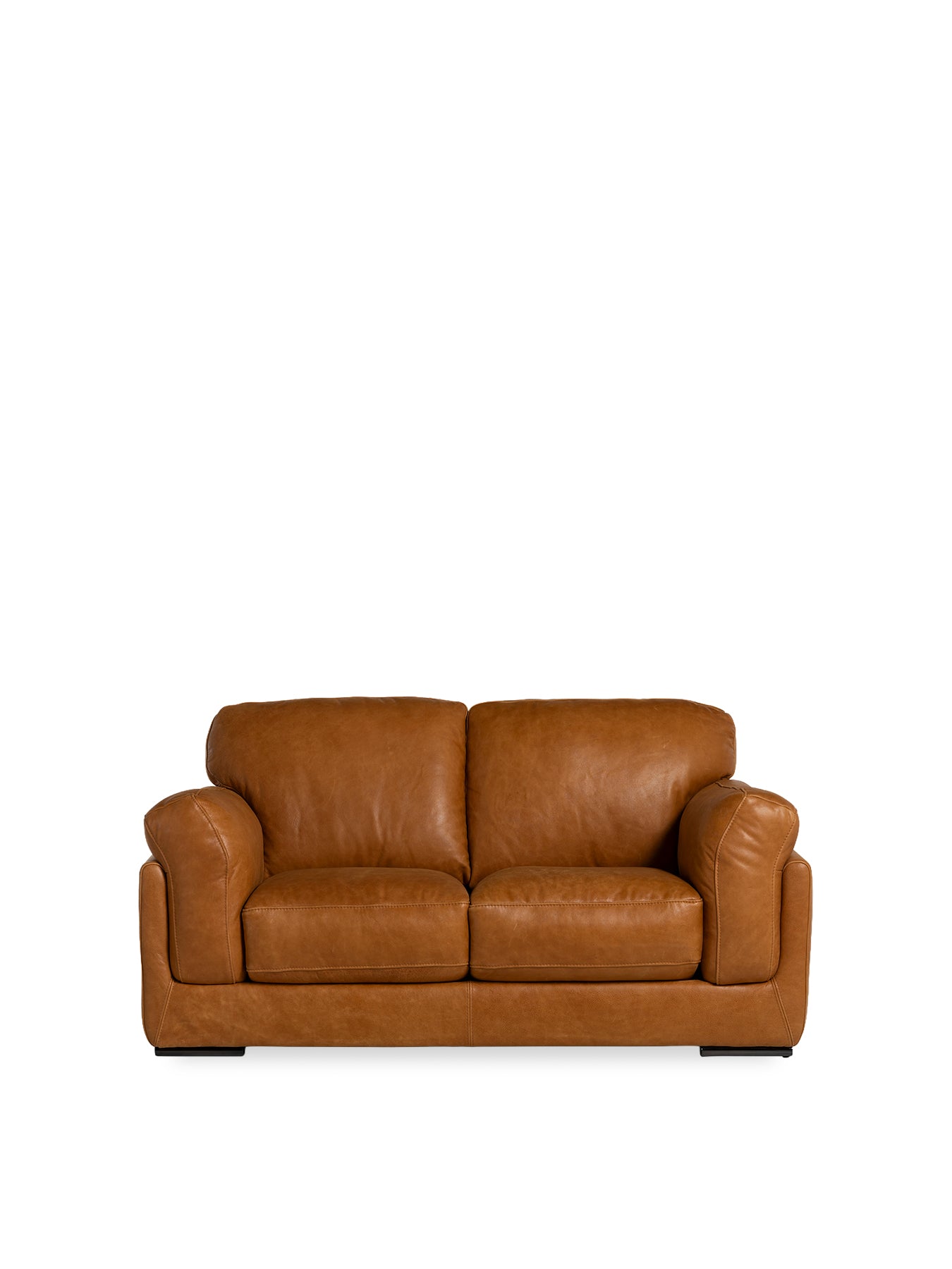 Ledbury Brown Leather 2 Seater Sofa