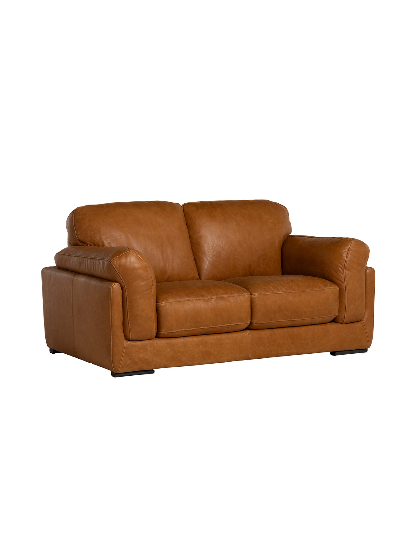 Ledbury Brown Leather 2 Seater Sofa
