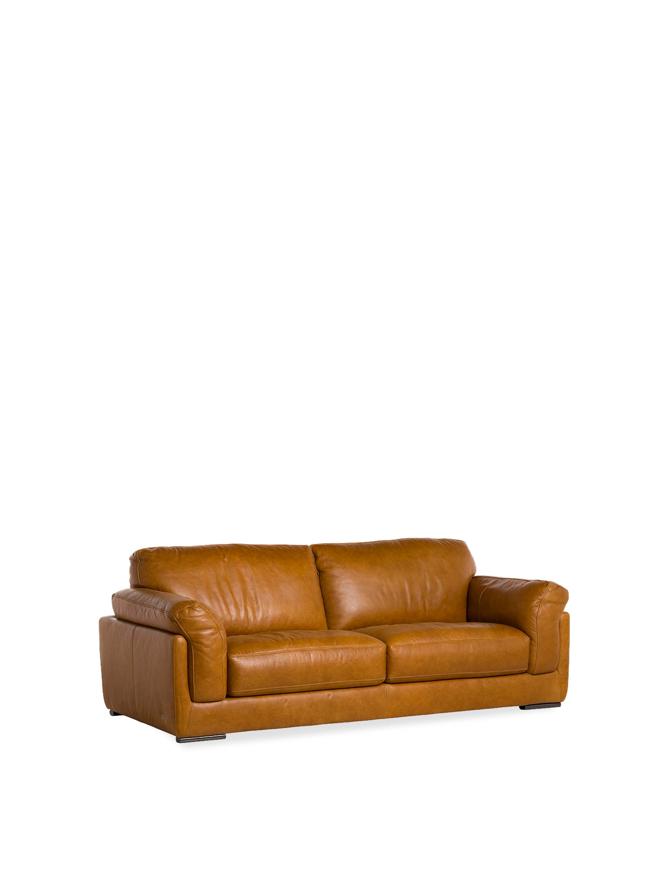 Ledbury Brown Leather 3 Seater Sofa