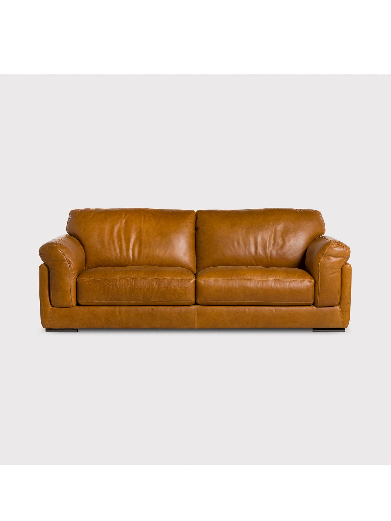 Ledbury Brown Leather 3 Seater Sofa