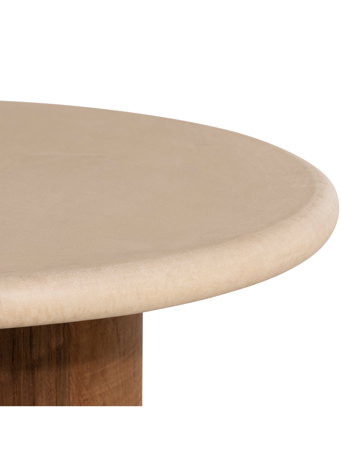 Panama Faux Stone Top Round Coffee Table