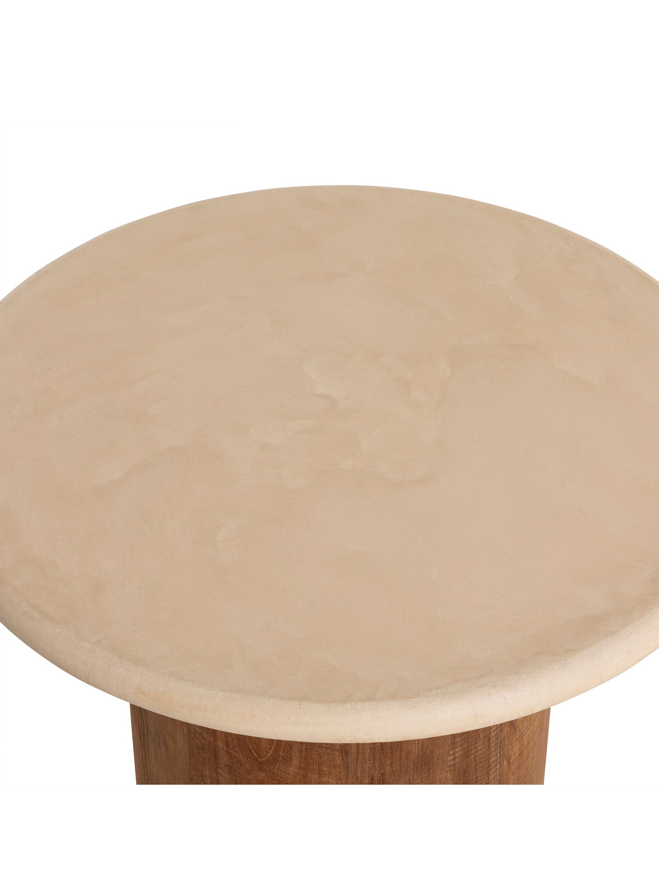 Panama Faux Stone Top Round Coffee Table