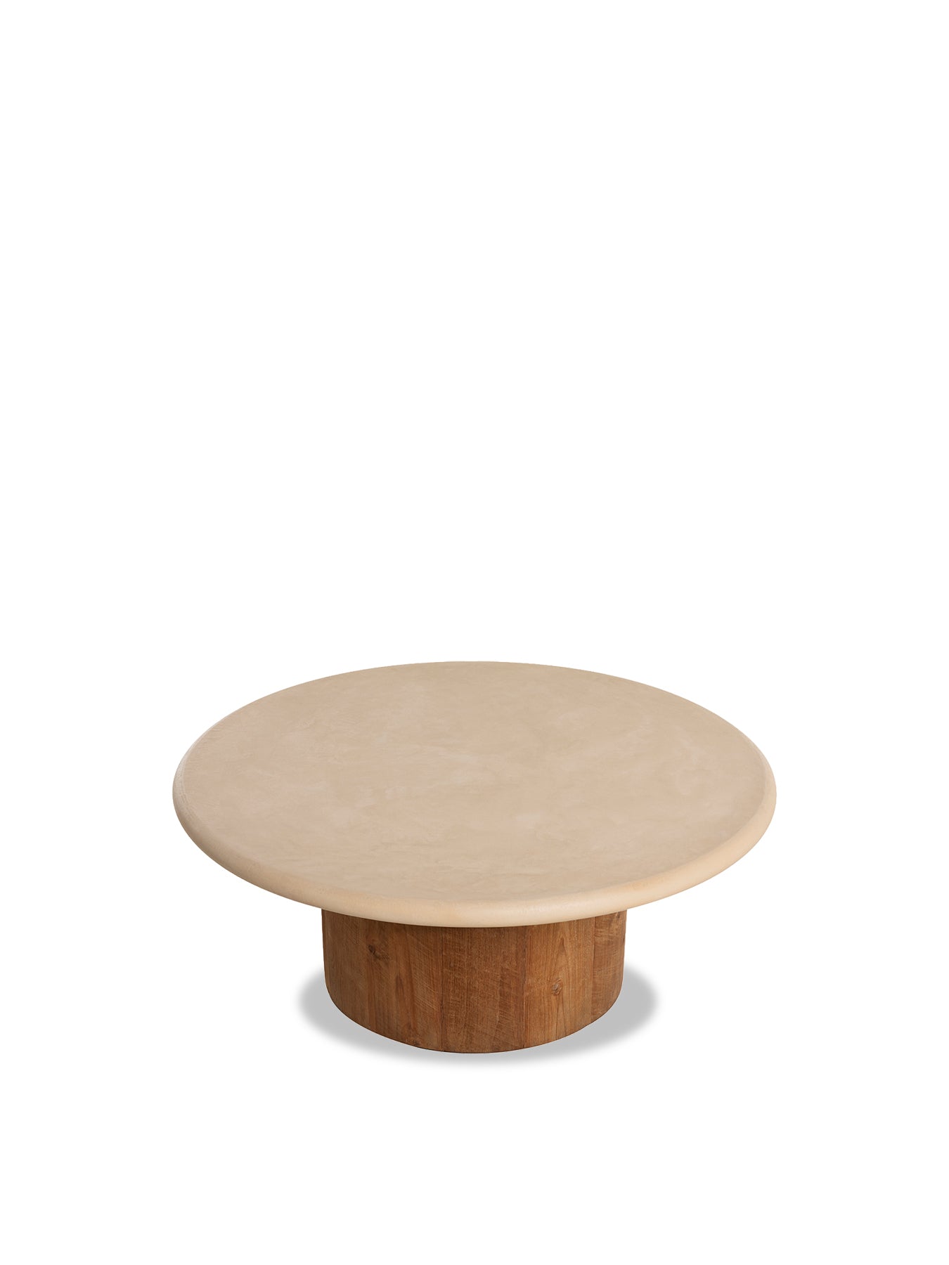 Panama Faux Stone Large Round Coffee Table