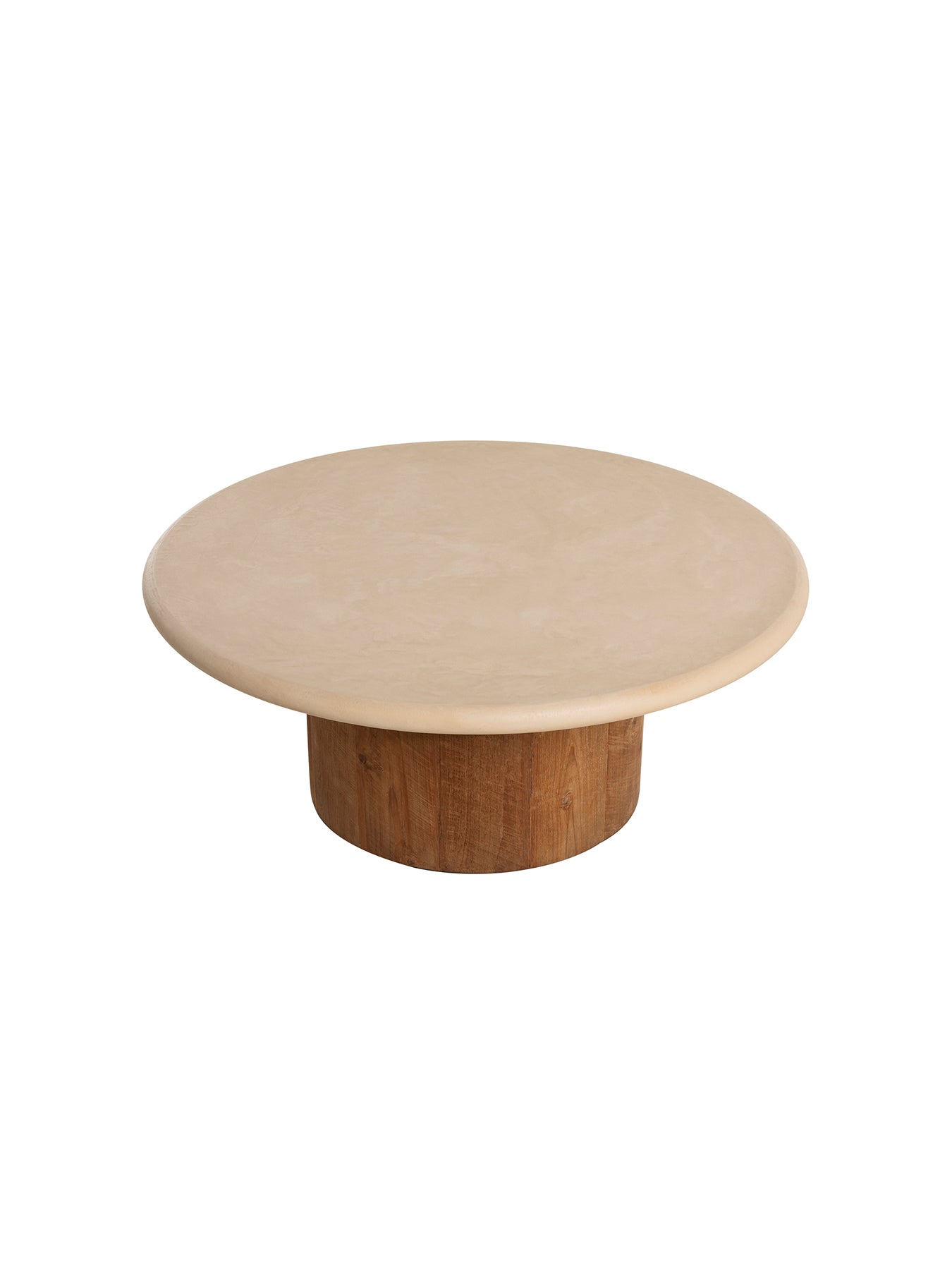 Panama Faux Stone Large Round Coffee Table