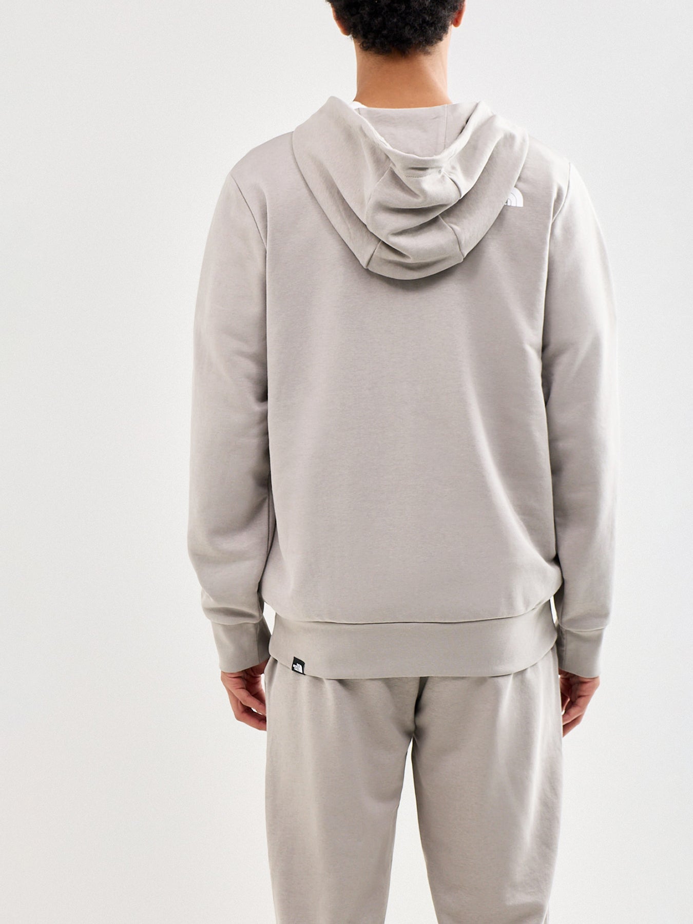 Lightweight Regular Zip Through Hoodie Grey