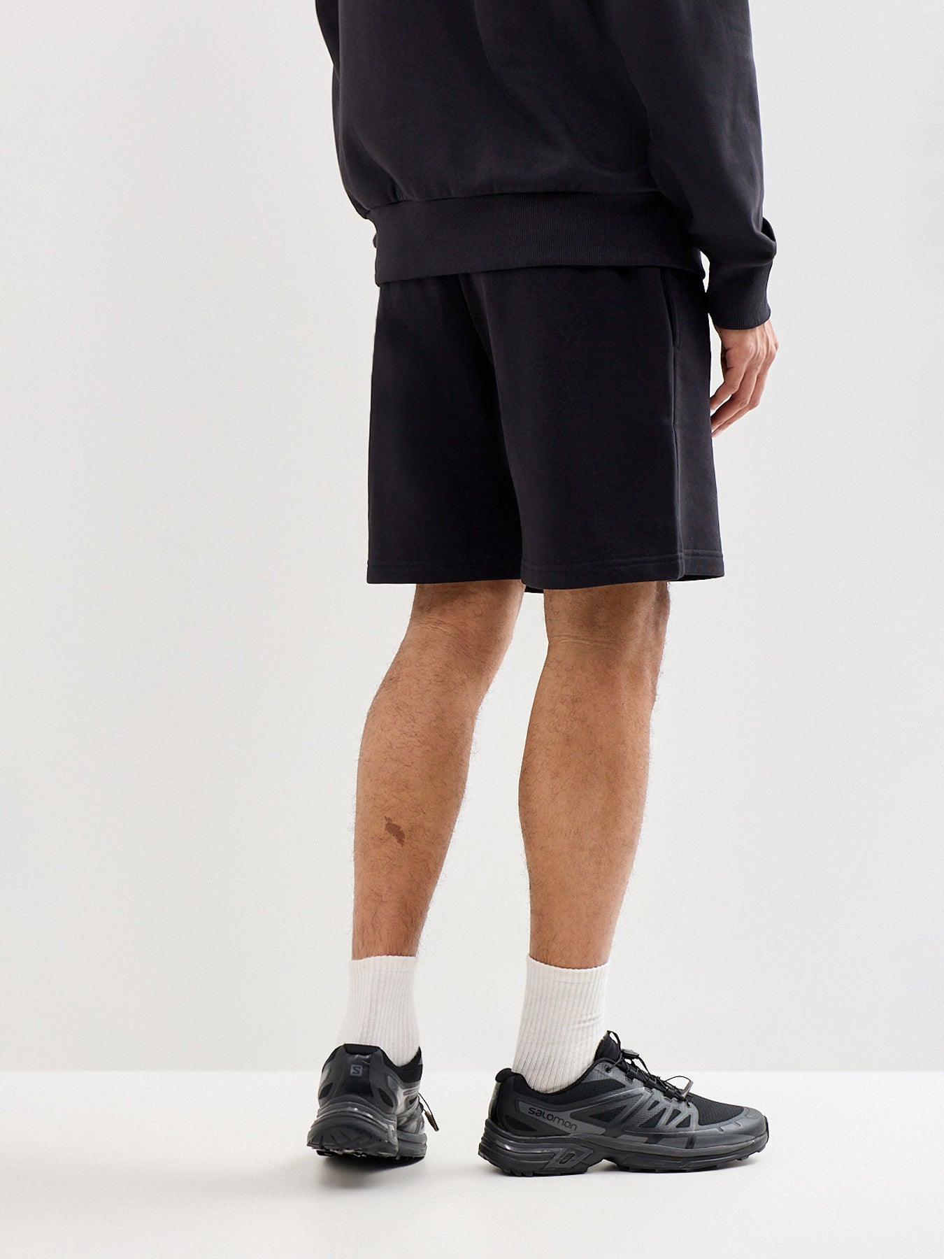 Lightweight Regular Sweat Shorts Black