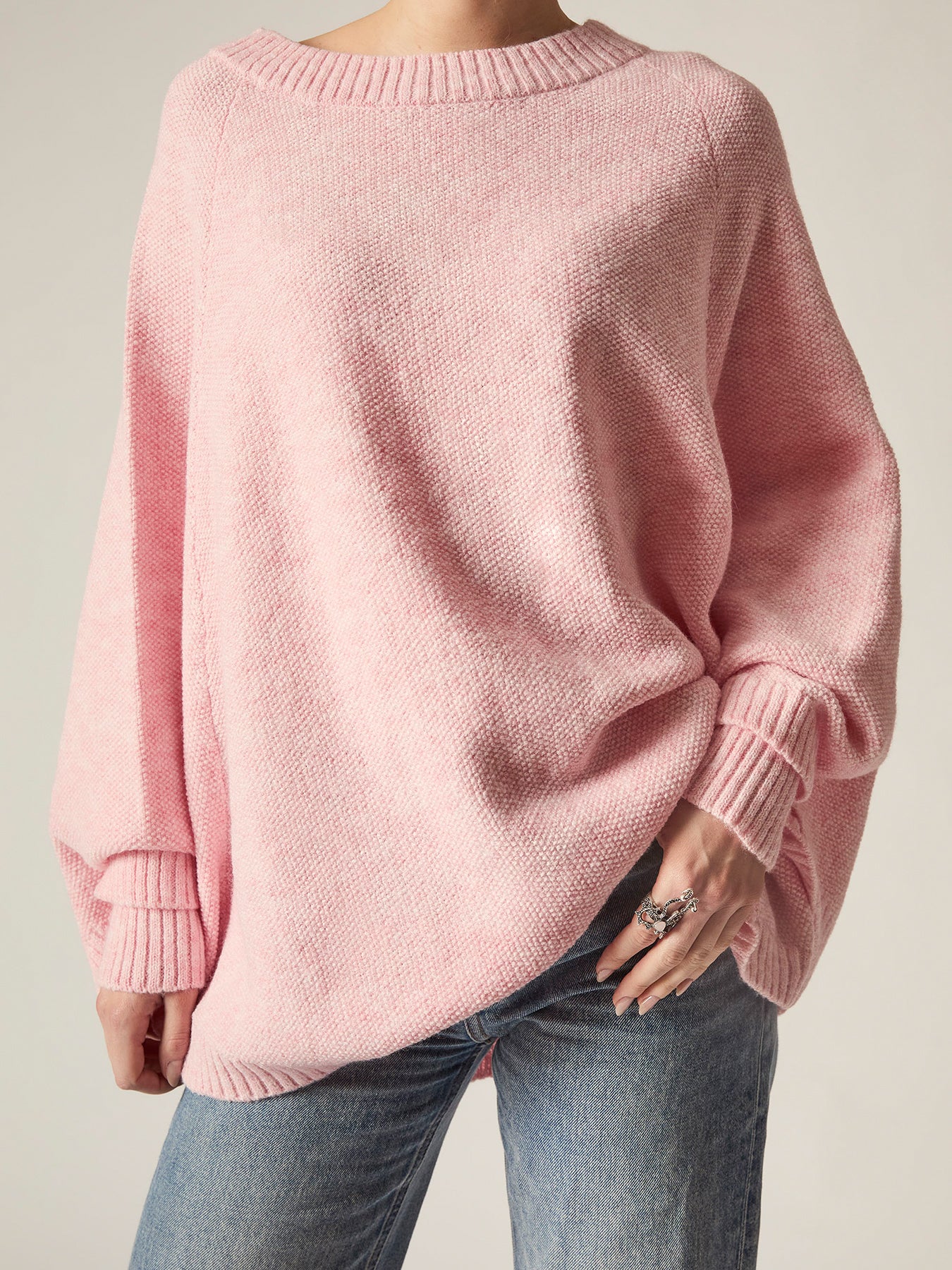 Pale Pink One Size Pullover Pink