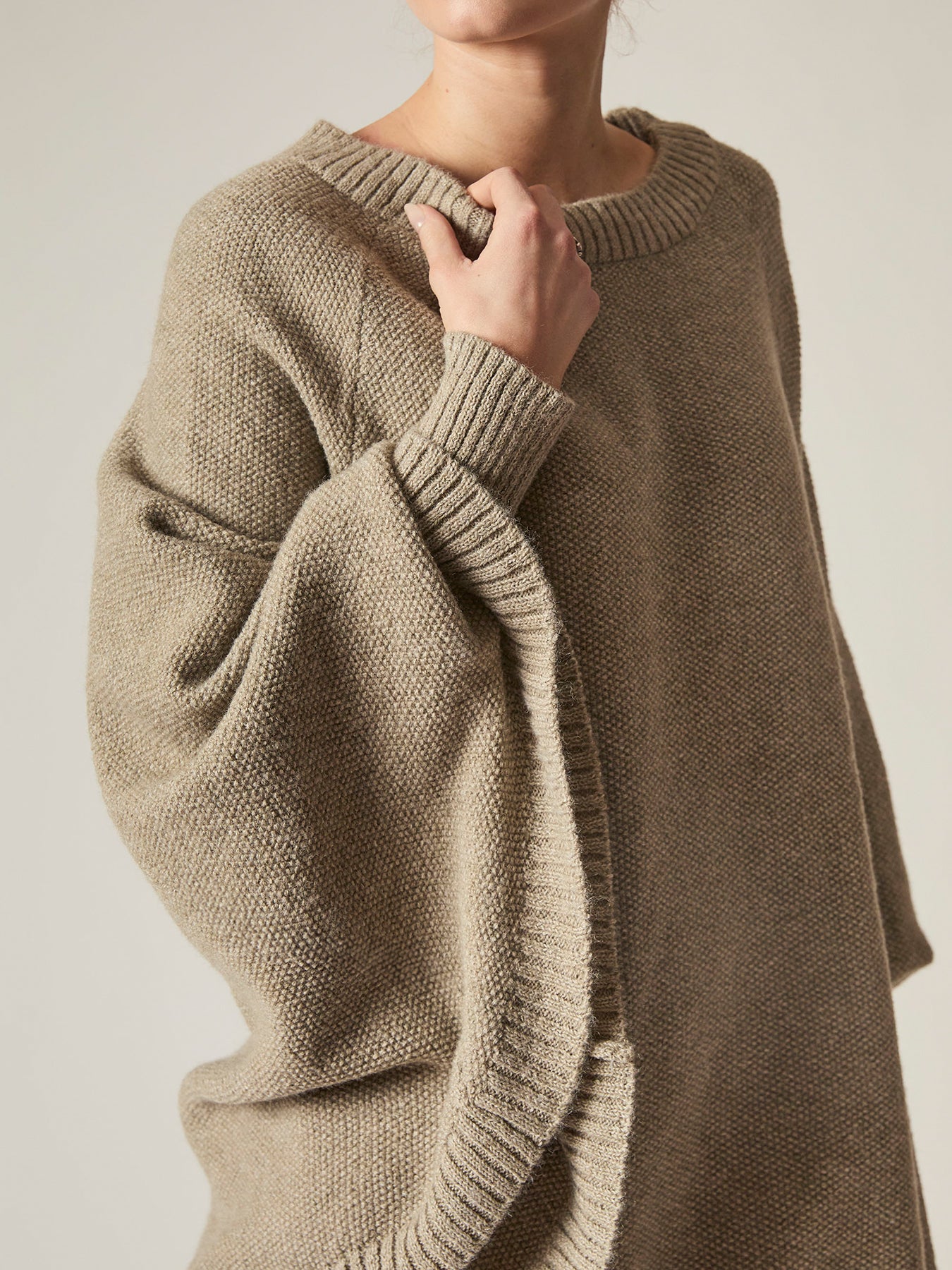 Oversized Pullover Beige