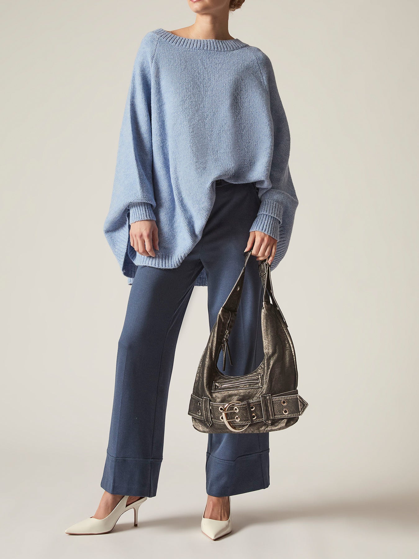 Oversized Pullover Blue