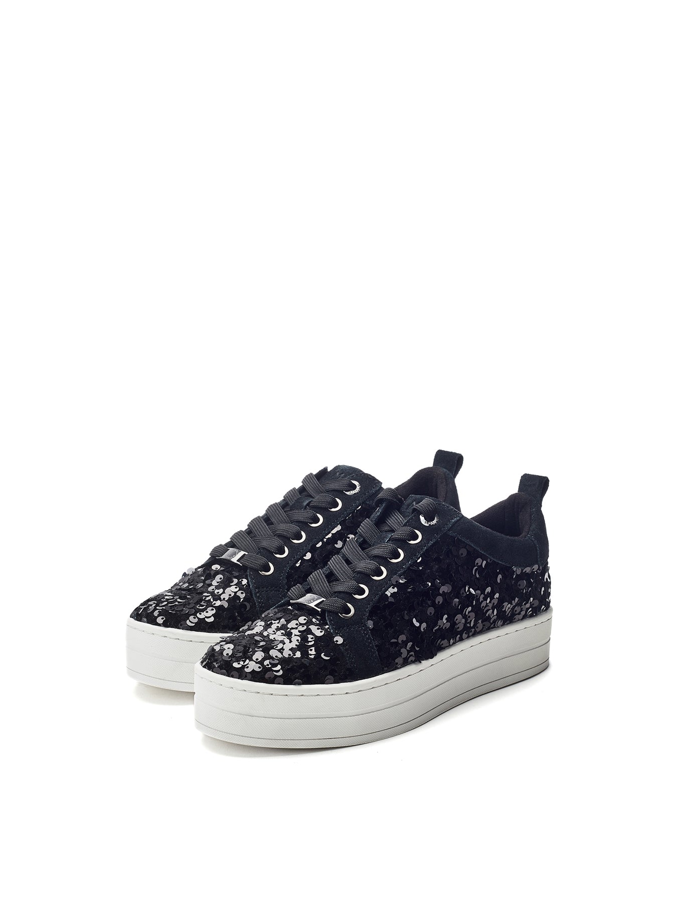 Buttercupp Lace Up Trainers Black