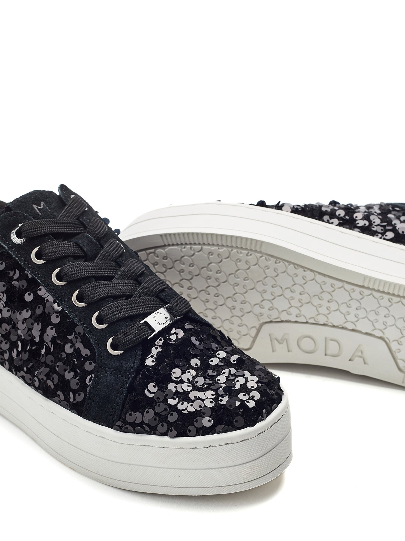 Buttercupp Lace Up Trainers Black