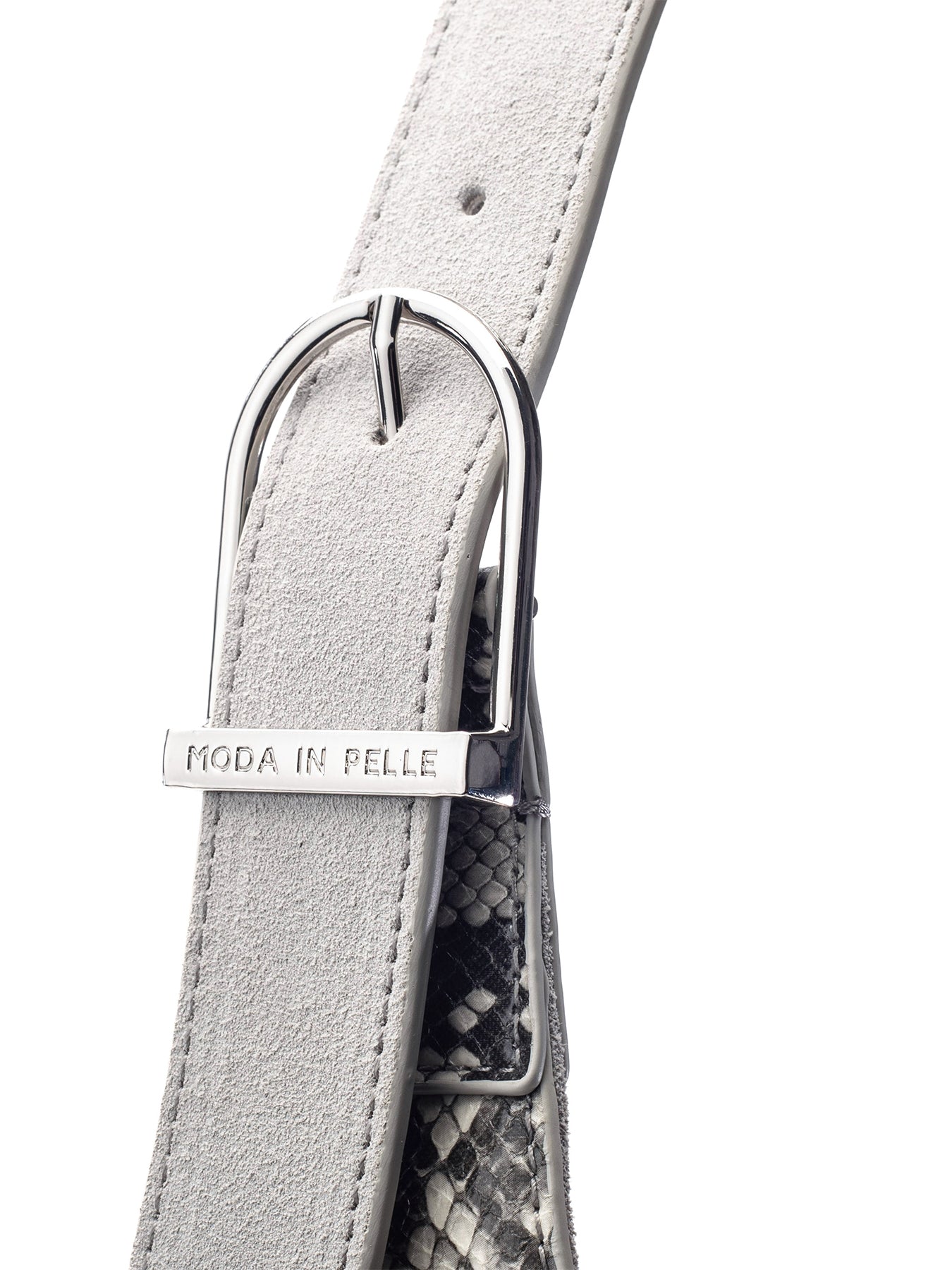 Basilla Suede Tote Bag Grey