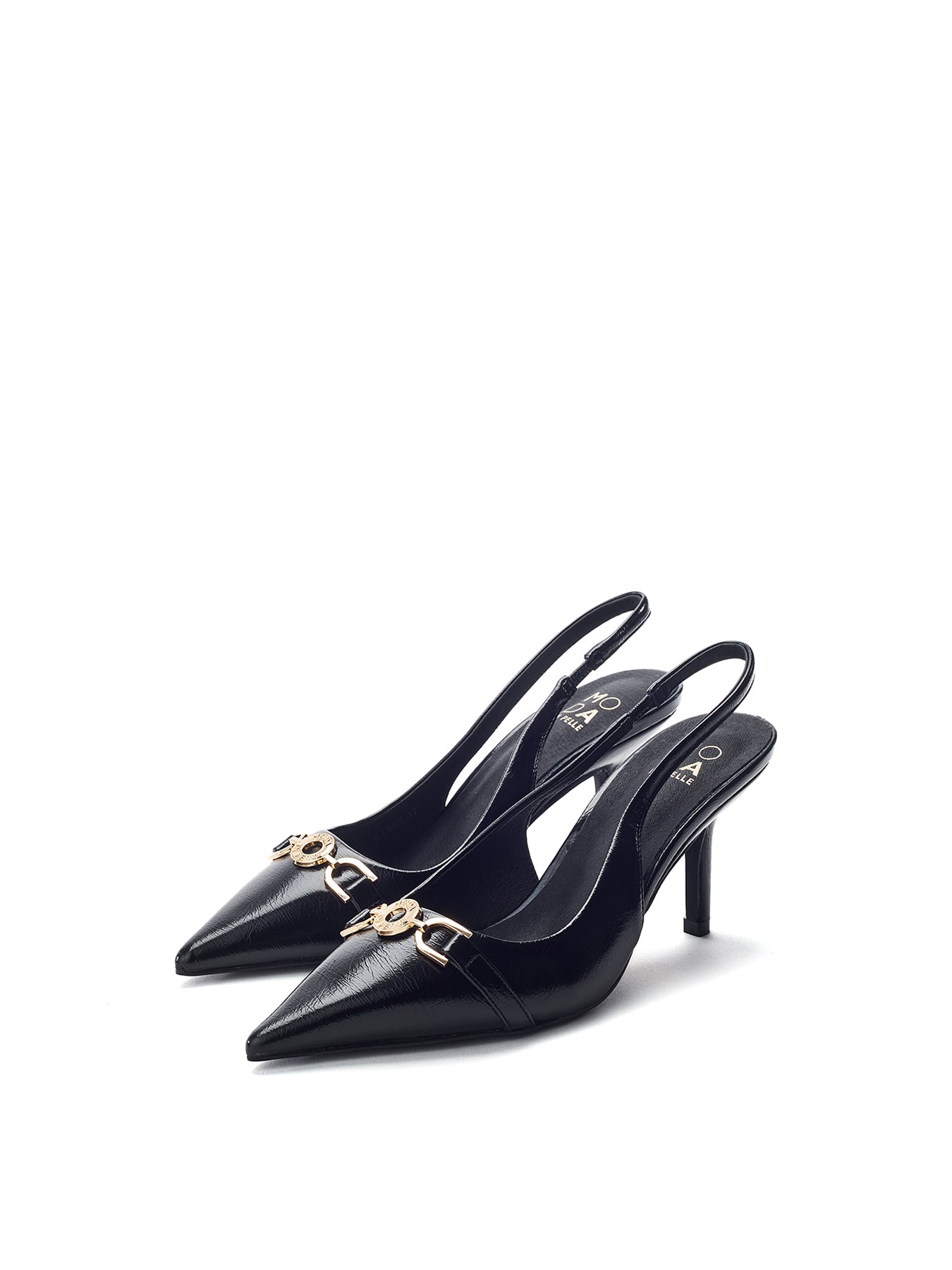 Ginen Stiletto Heel Shoes Black