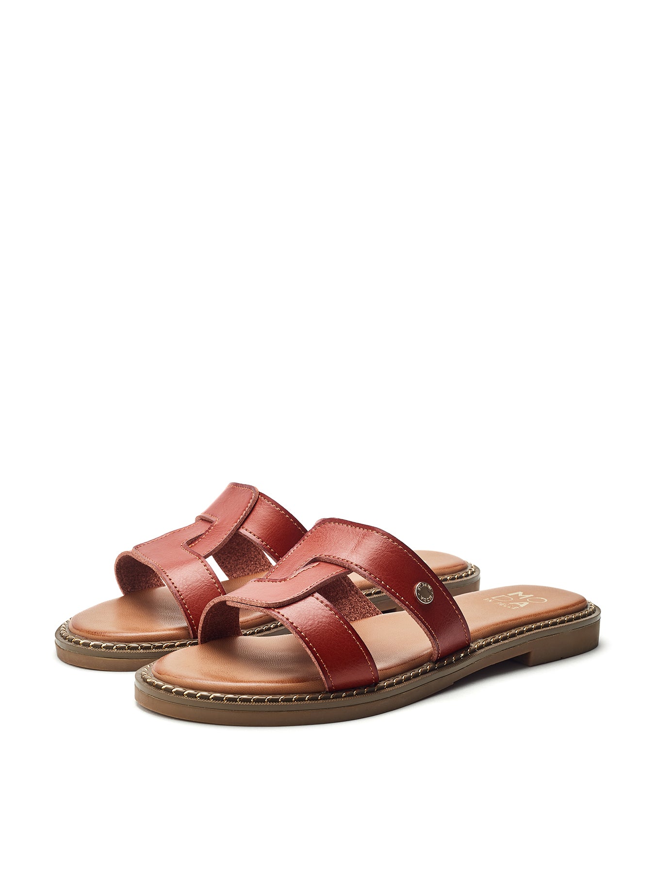 Lupin Flat Sandals Tan
