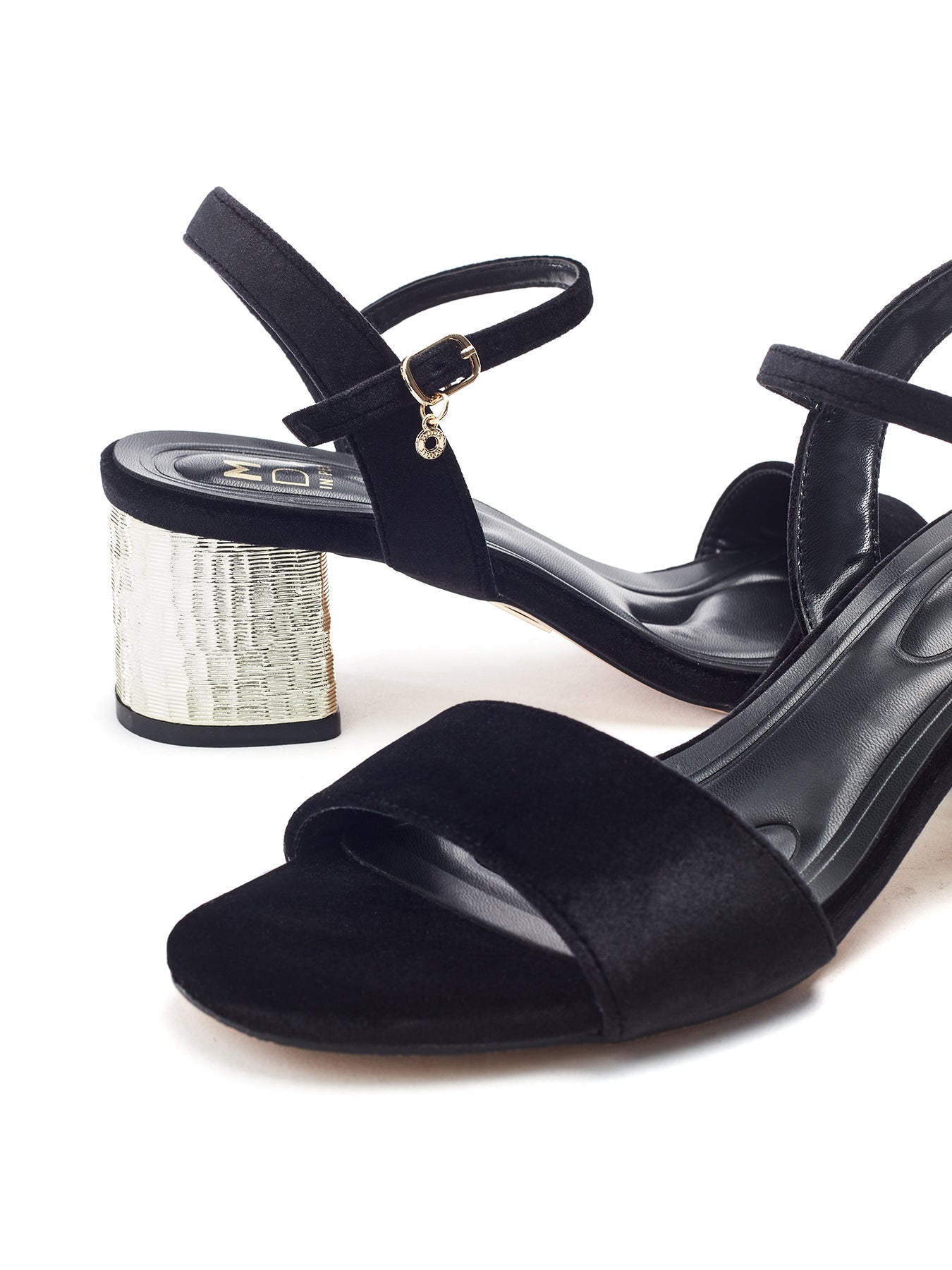 Nareena Block Heel Sandals Black