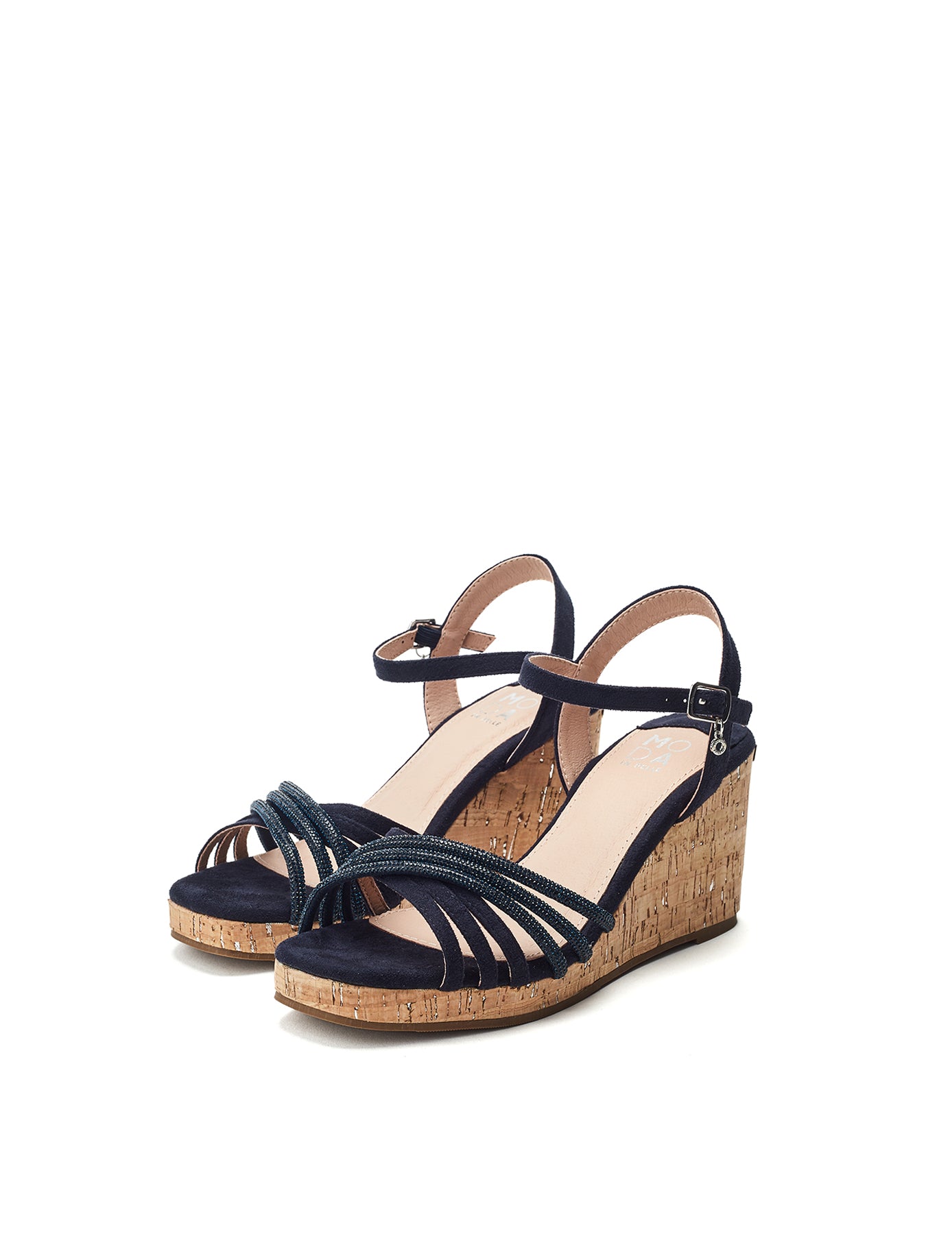 Nerine Wedge Sandals Blue