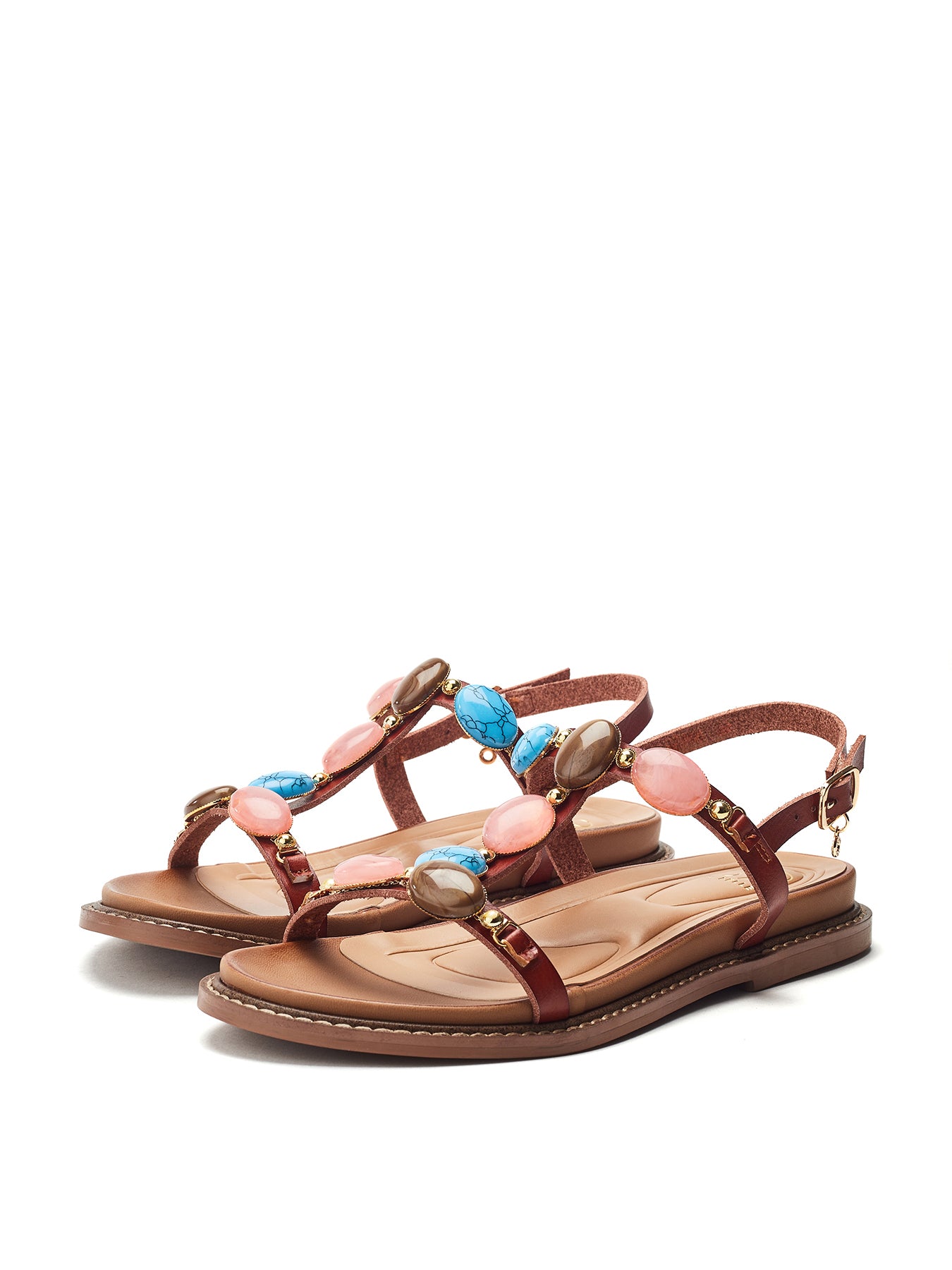 Nicca Flat Sandals Tan