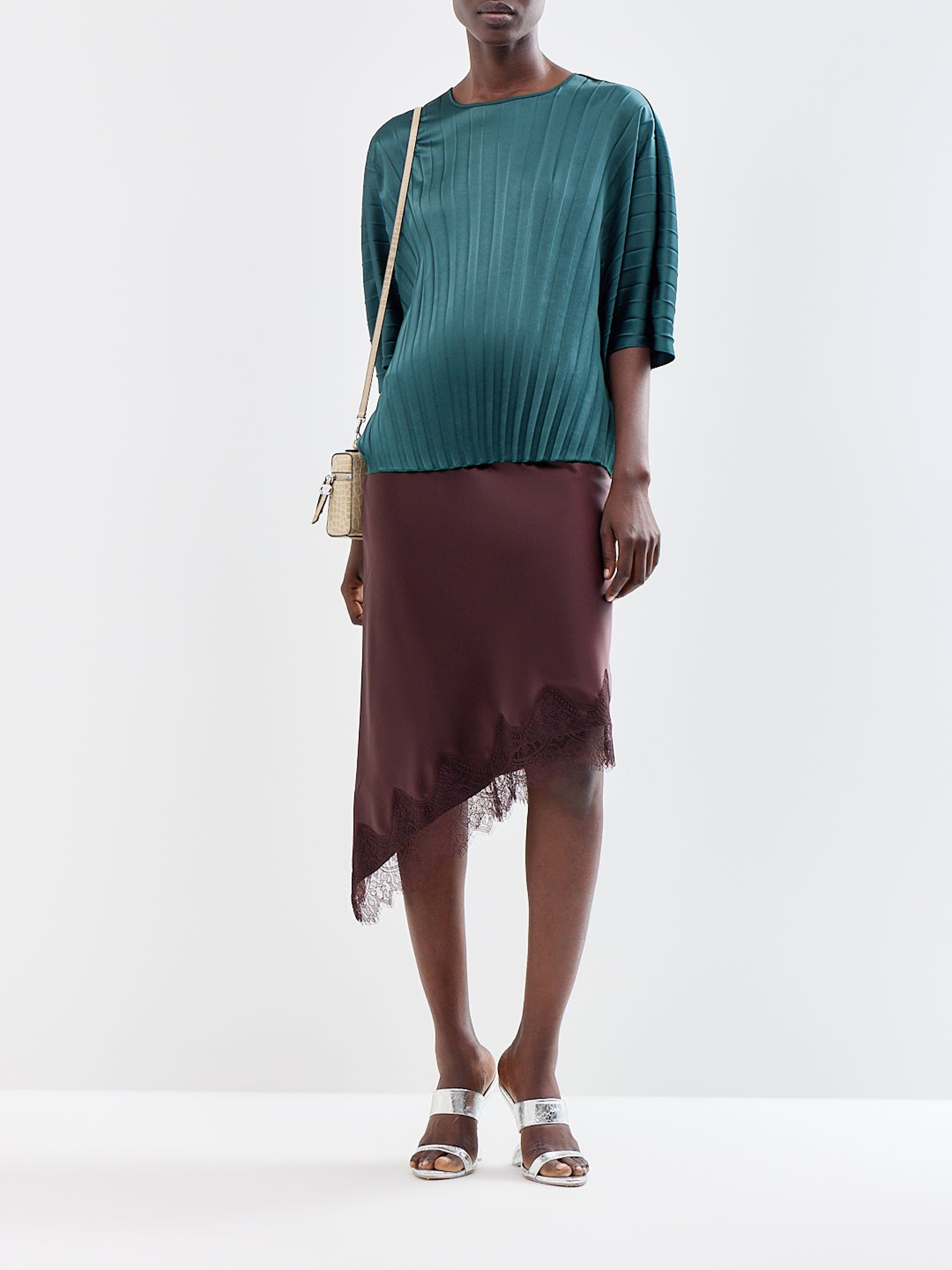 Aureo Woven Waistcoat Green