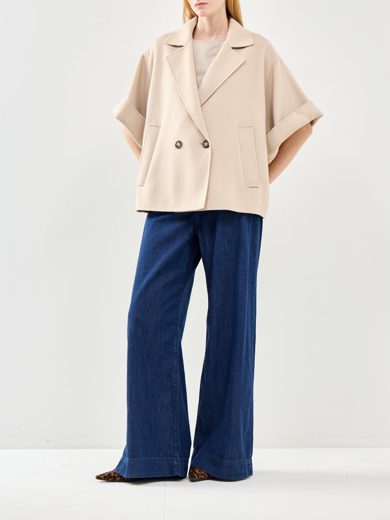 Neo Short Coat Beige